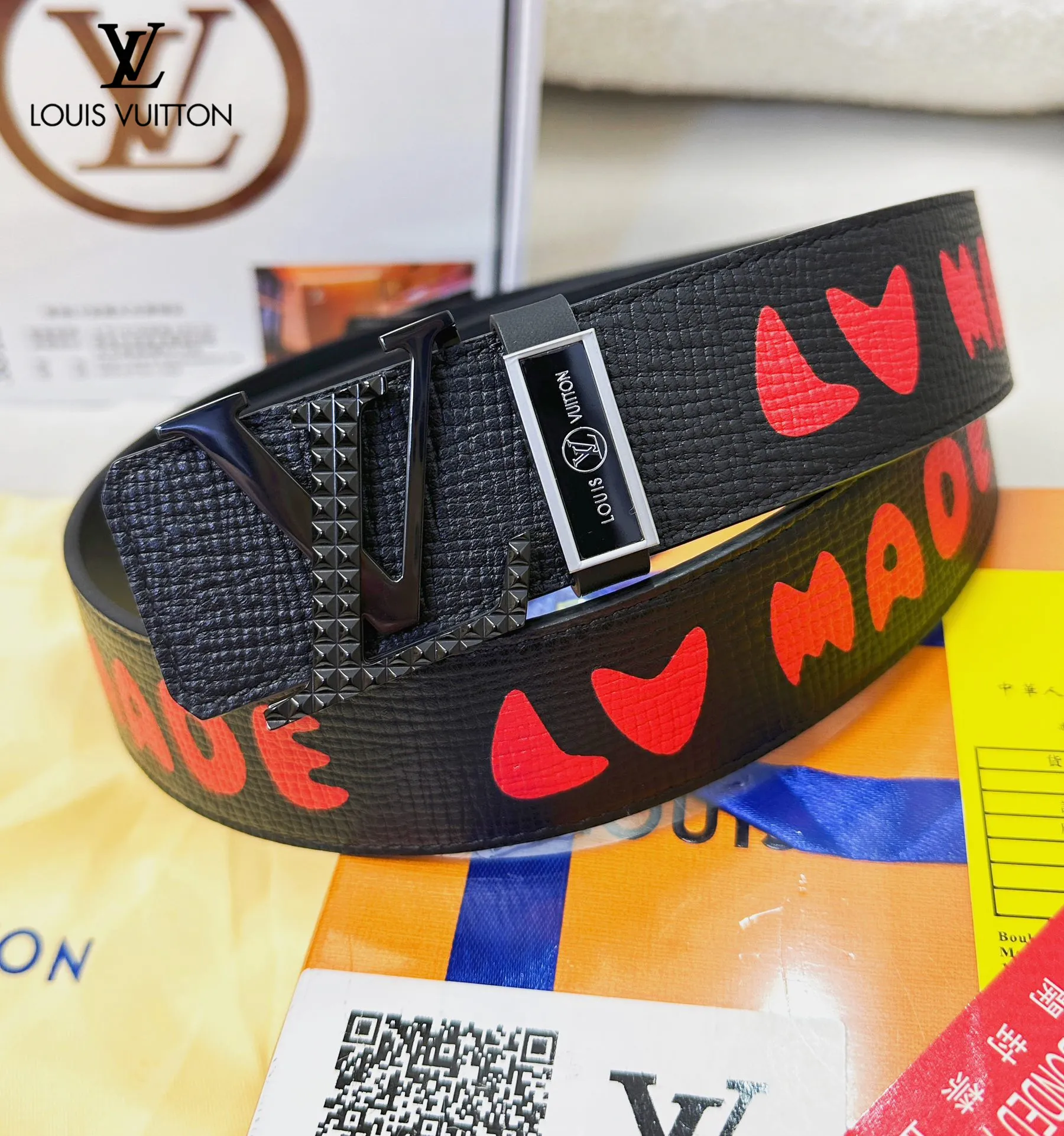 【LOUIS VUITTON】(ルイヴィトン) 3.8cmベルト メンズ