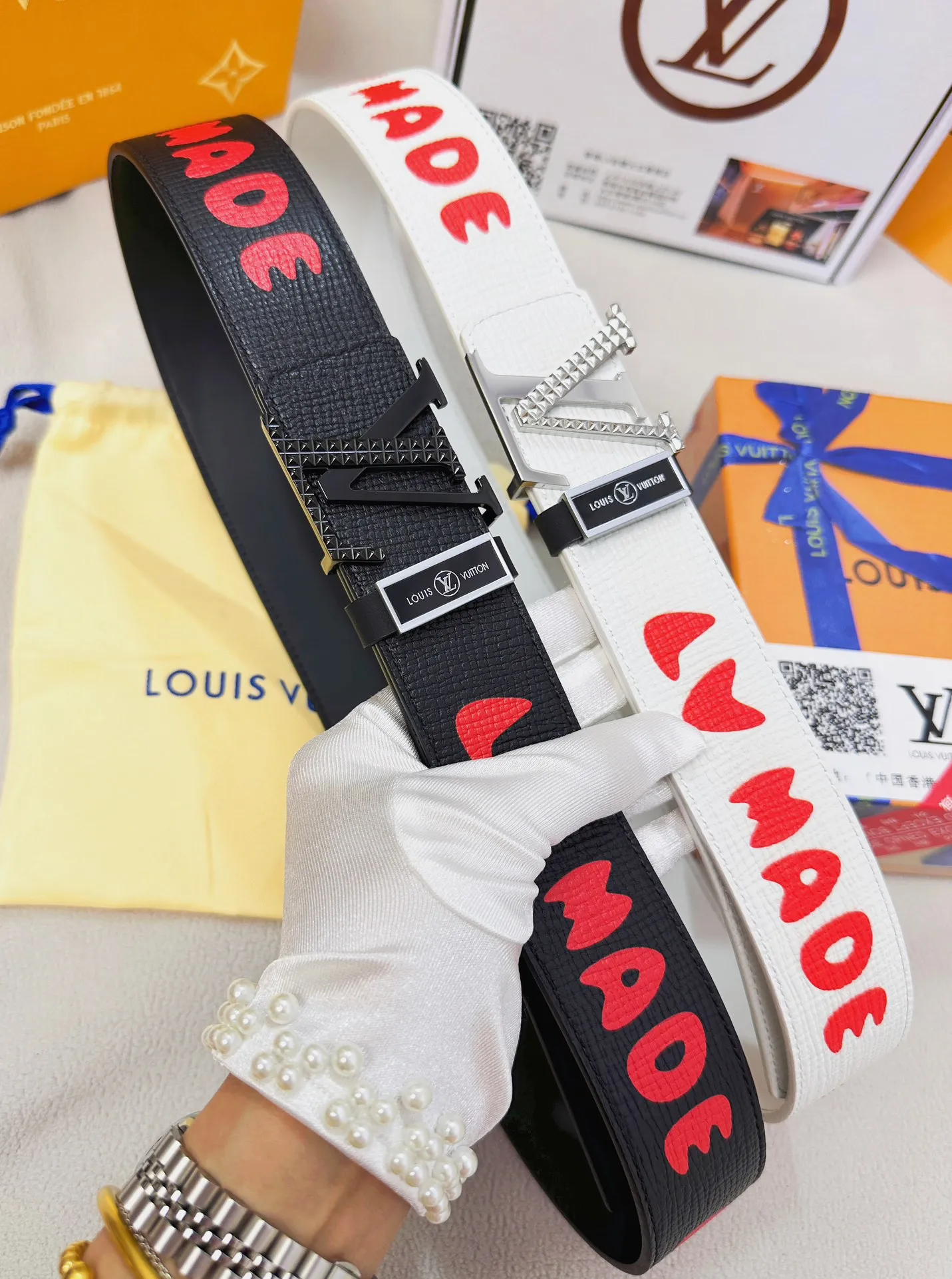 【LOUIS VUITTON】(ルイヴィトン) 3.8cmベルト メンズ
