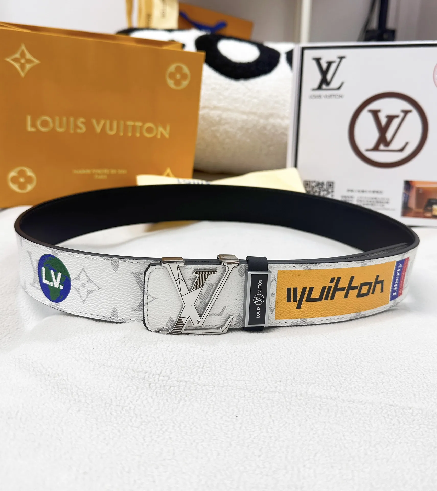 【LOUIS VUITTON】(ルイヴィトン) 3.8cmベルト メンズ