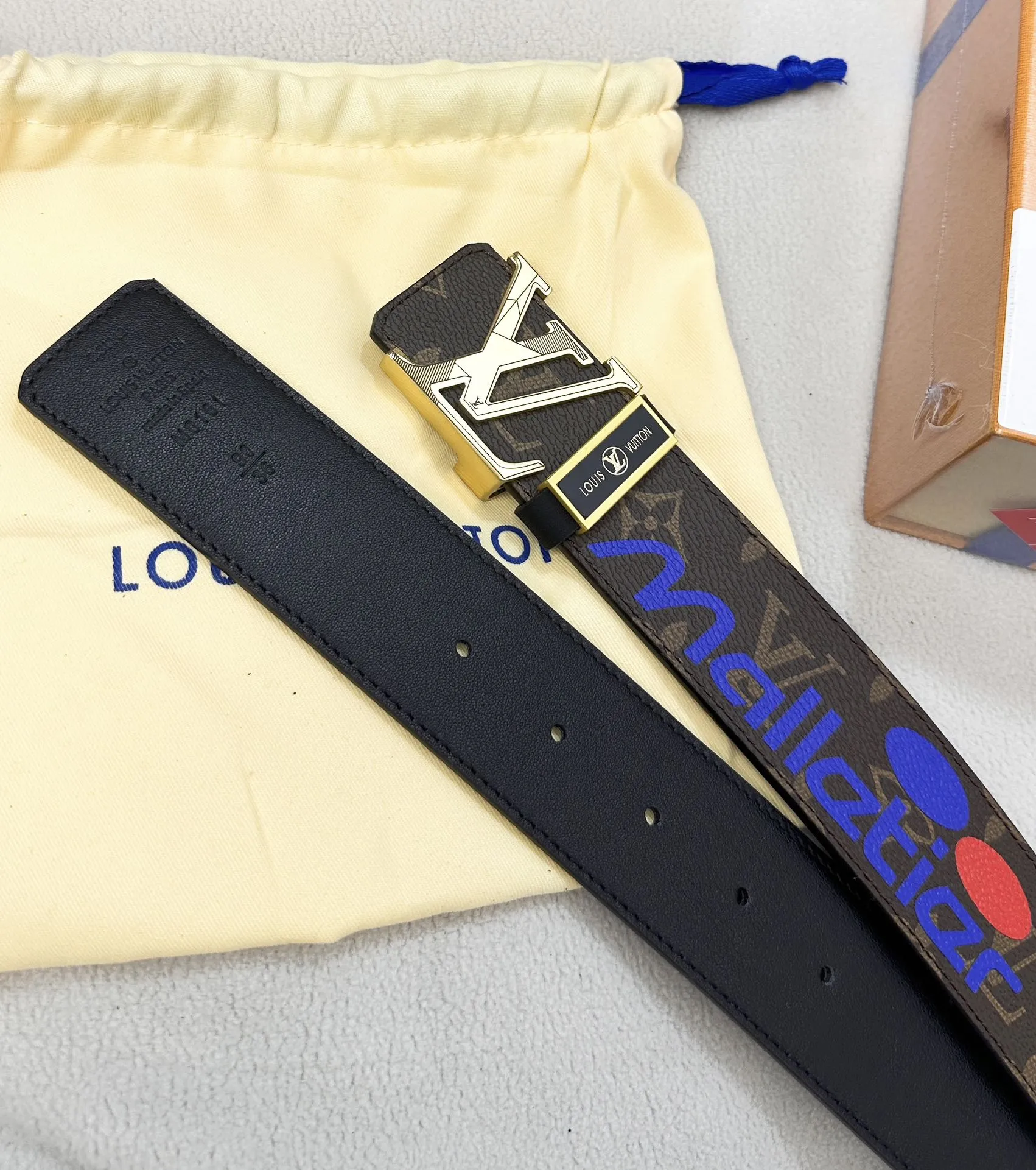 【LOUIS VUITTON】(ルイヴィトン) 3.8cmベルト メンズ