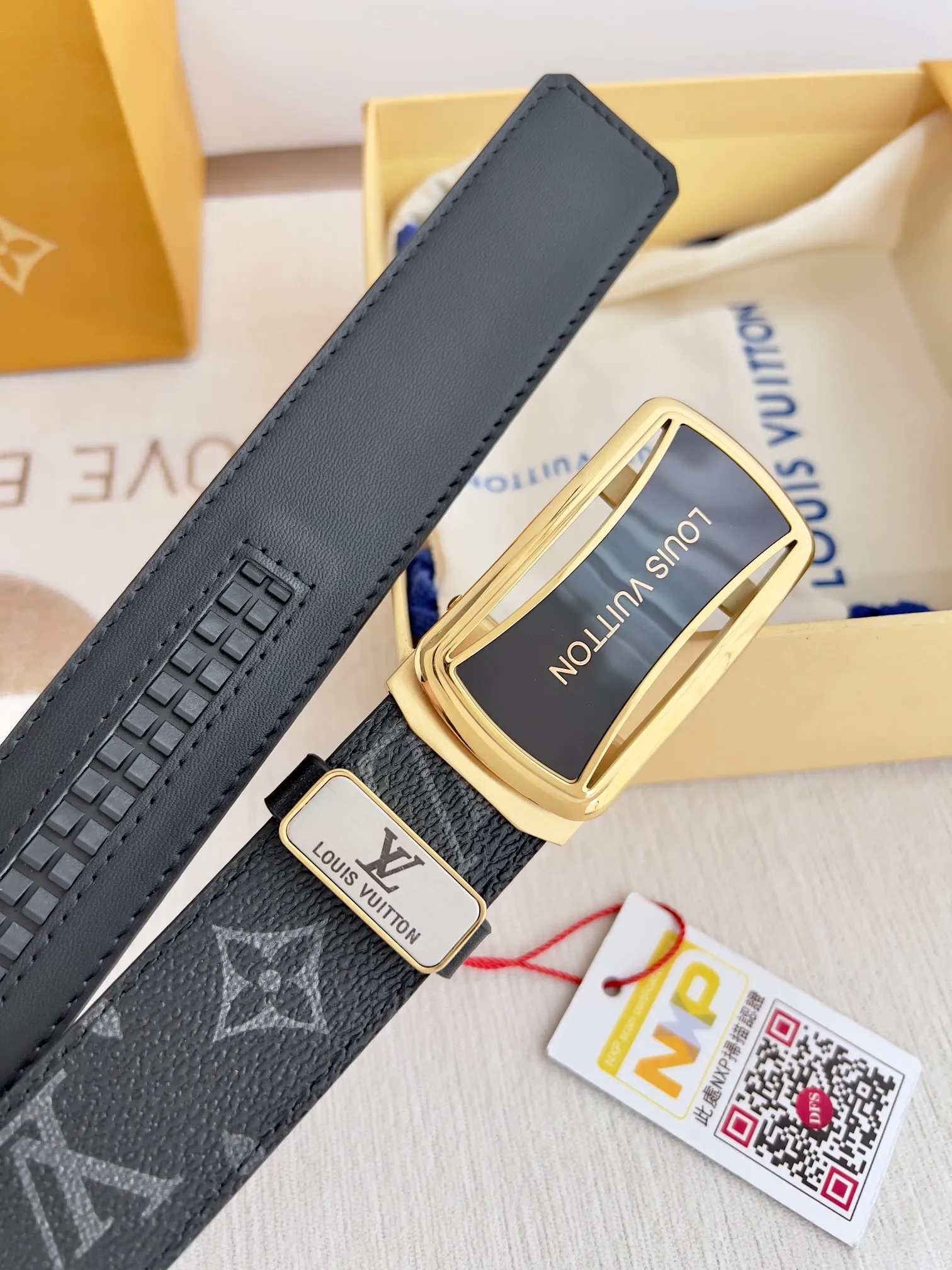 【LOUIS VUITTON】(ルイヴィトン) 3.5cmベルト メンズ