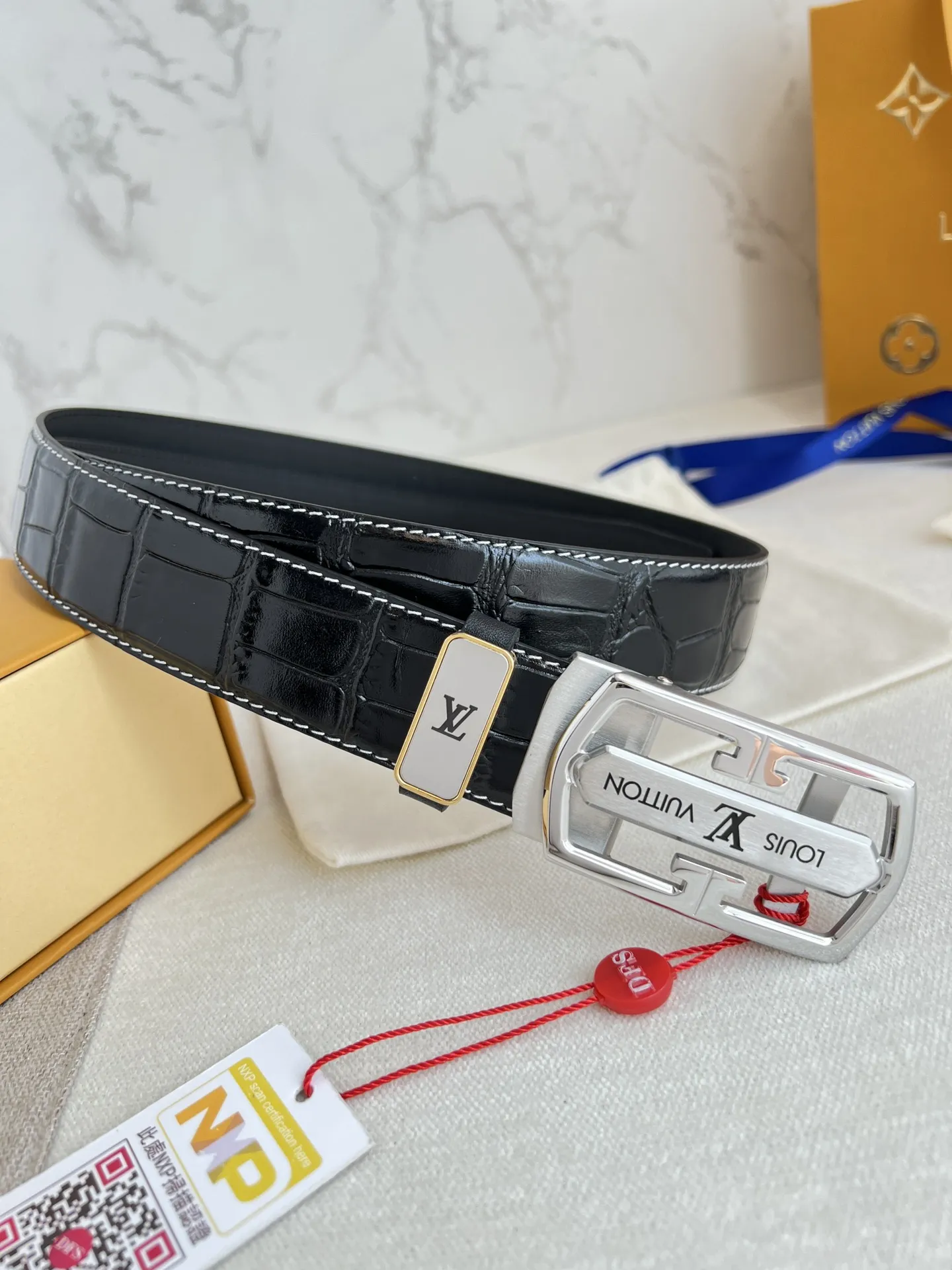 【LOUIS VUITTON】(ルイヴィトン) 3.5cmベルト メンズ