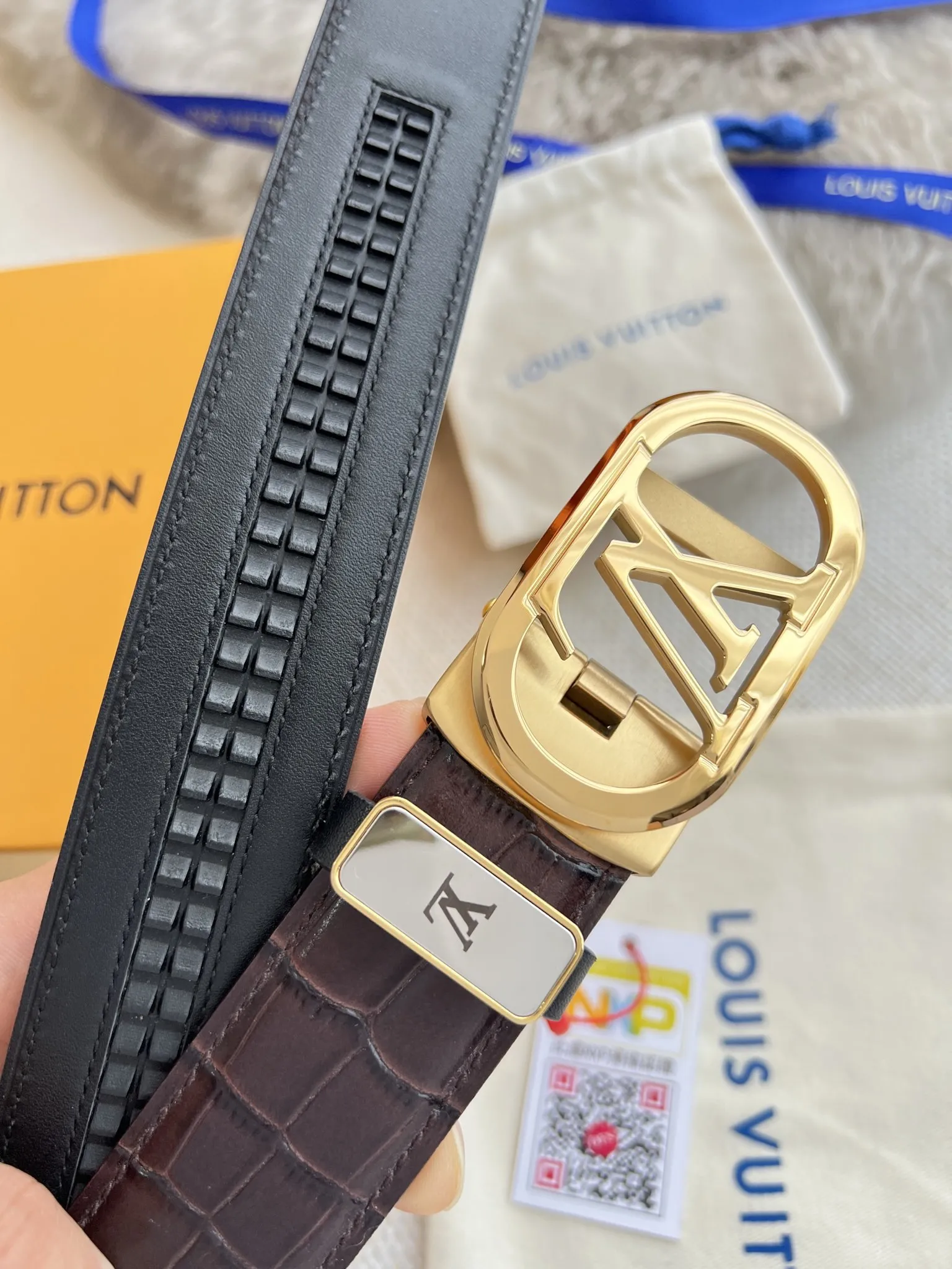 【LOUIS VUITTON】(ルイヴィトン) 3.5cmベルト メンズ