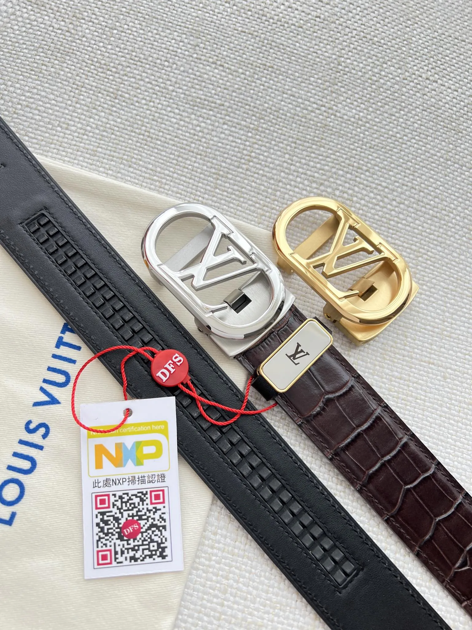 【LOUIS VUITTON】(ルイヴィトン) 3.5cmベルト メンズ