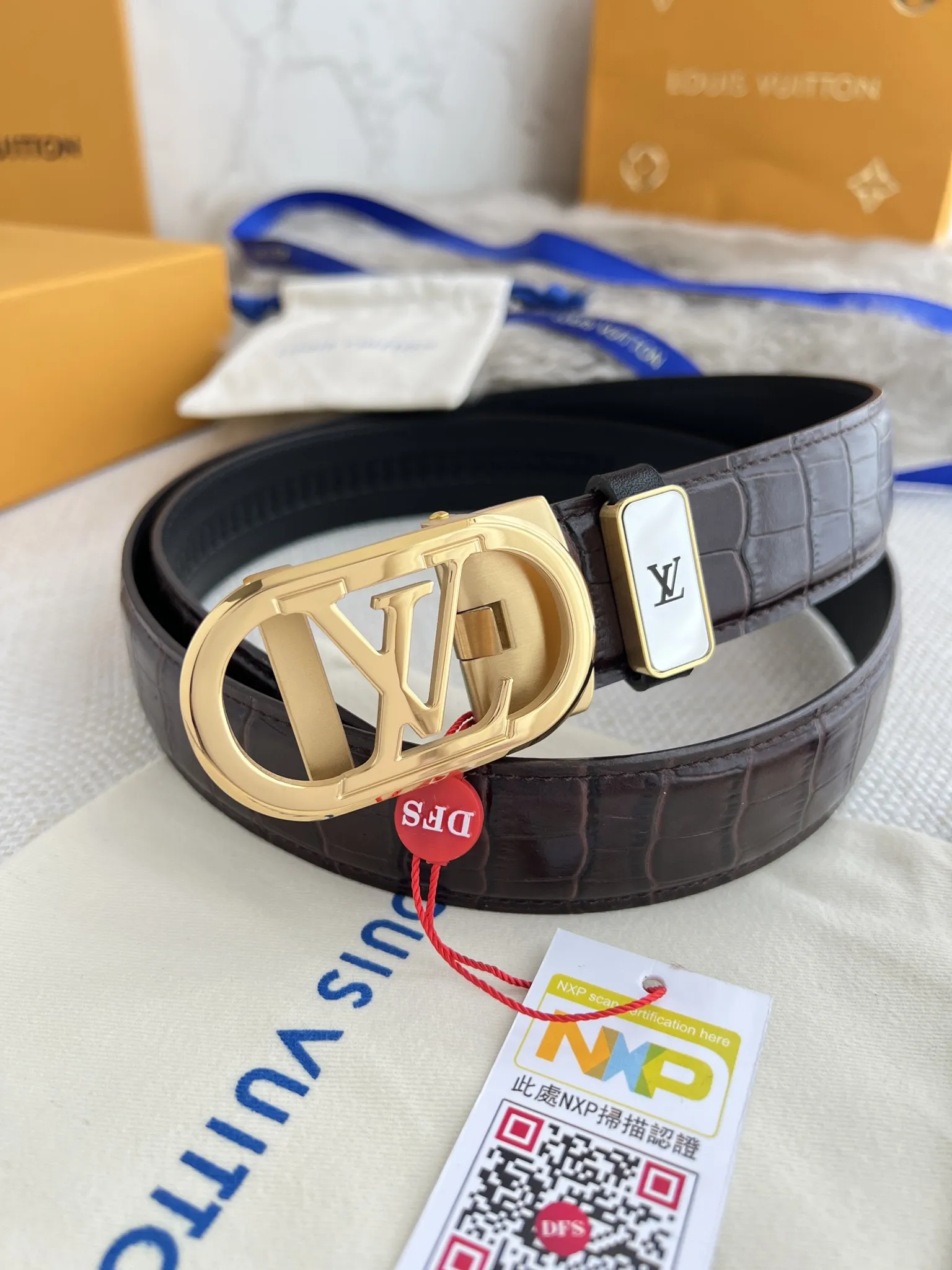 【LOUIS VUITTON】(ルイヴィトン) 3.5cmベルト メンズ