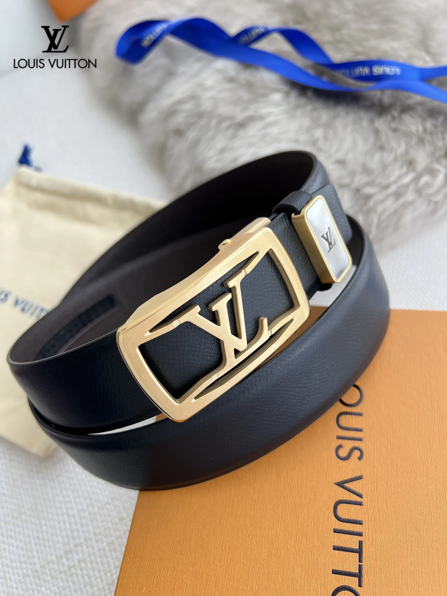 【LOUIS VUITTON】(ルイヴィトン) 3.5cmベルト メンズ