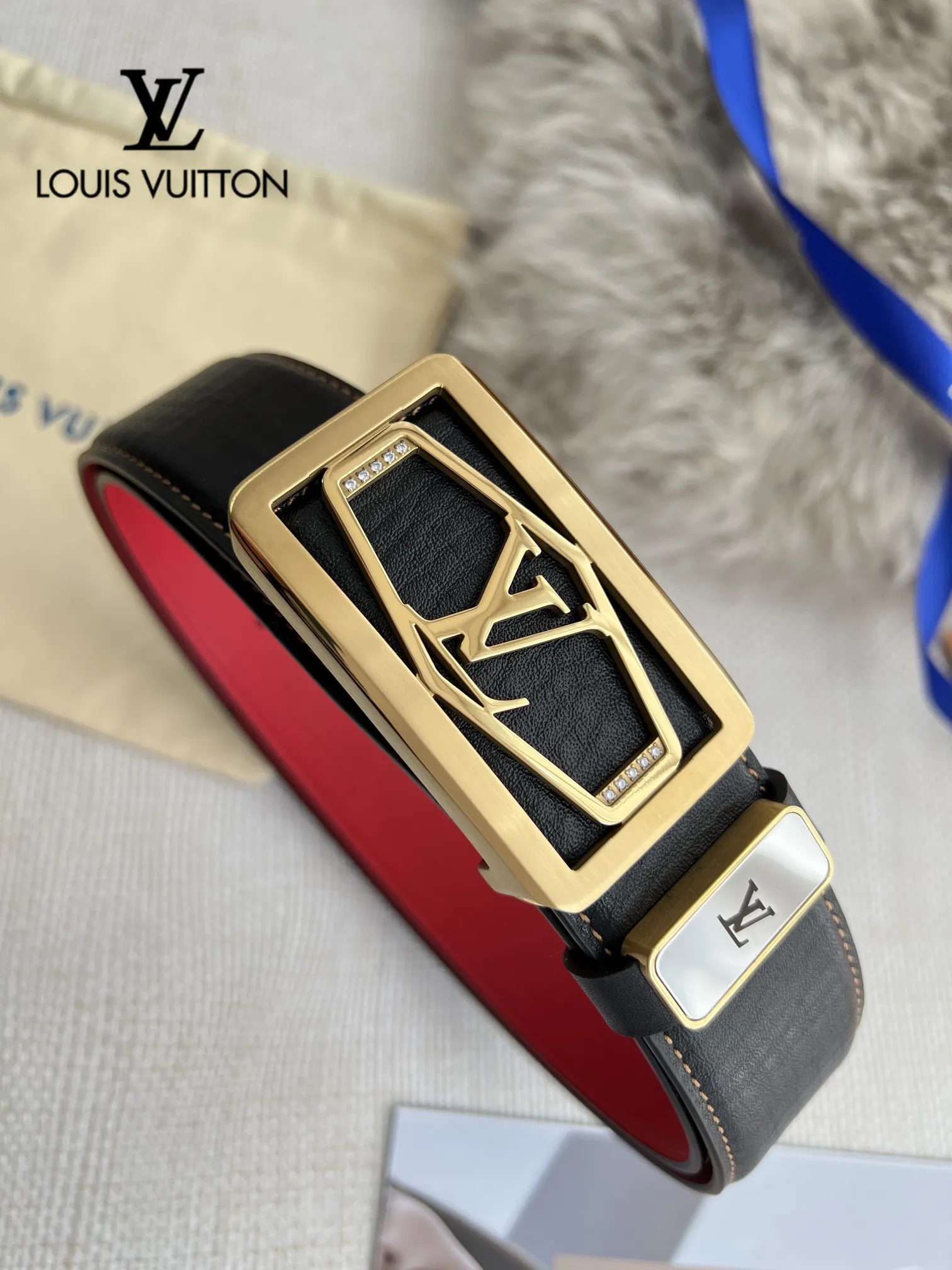 【LOUIS VUITTON】(ルイヴィトン) 3.8cm   ベルト メンズ