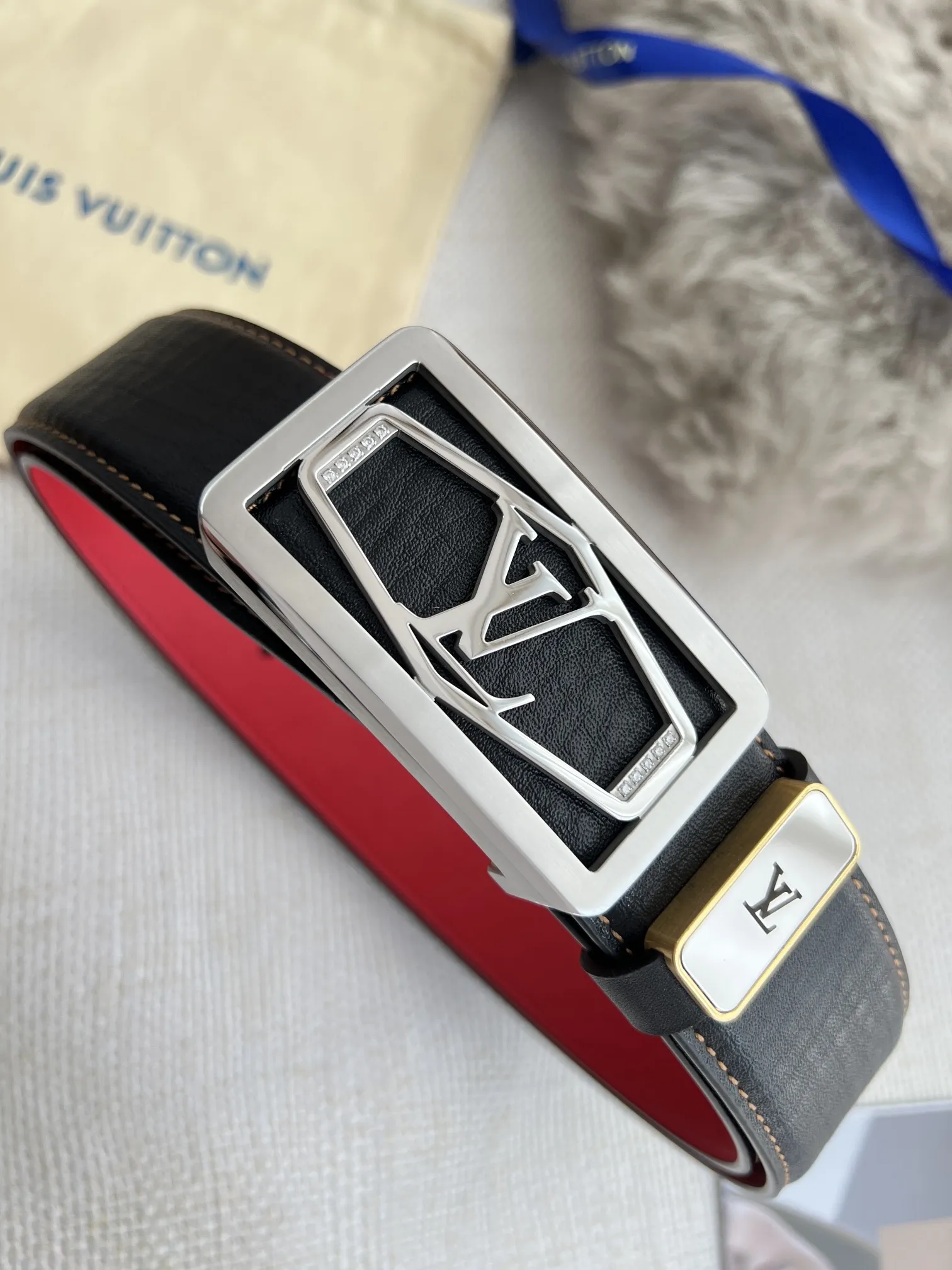 【LOUIS VUITTON】(ルイヴィトン) 3.8cm   ベルト メンズ