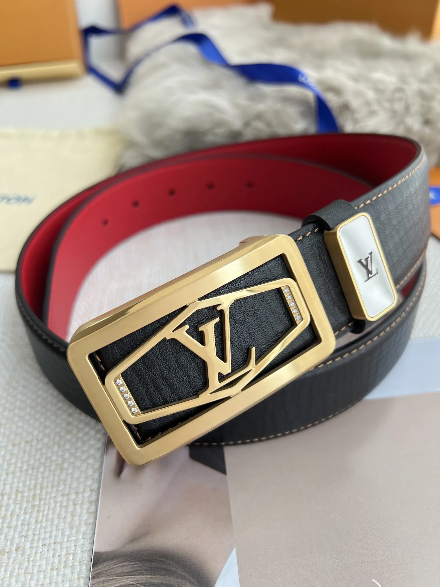 【LOUIS VUITTON】(ルイヴィトン) 3.8cm   ベルト メンズ