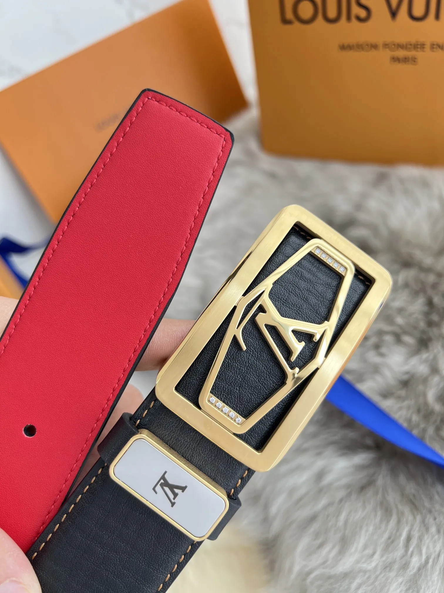 【LOUIS VUITTON】(ルイヴィトン) 3.8cm   ベルト メンズ