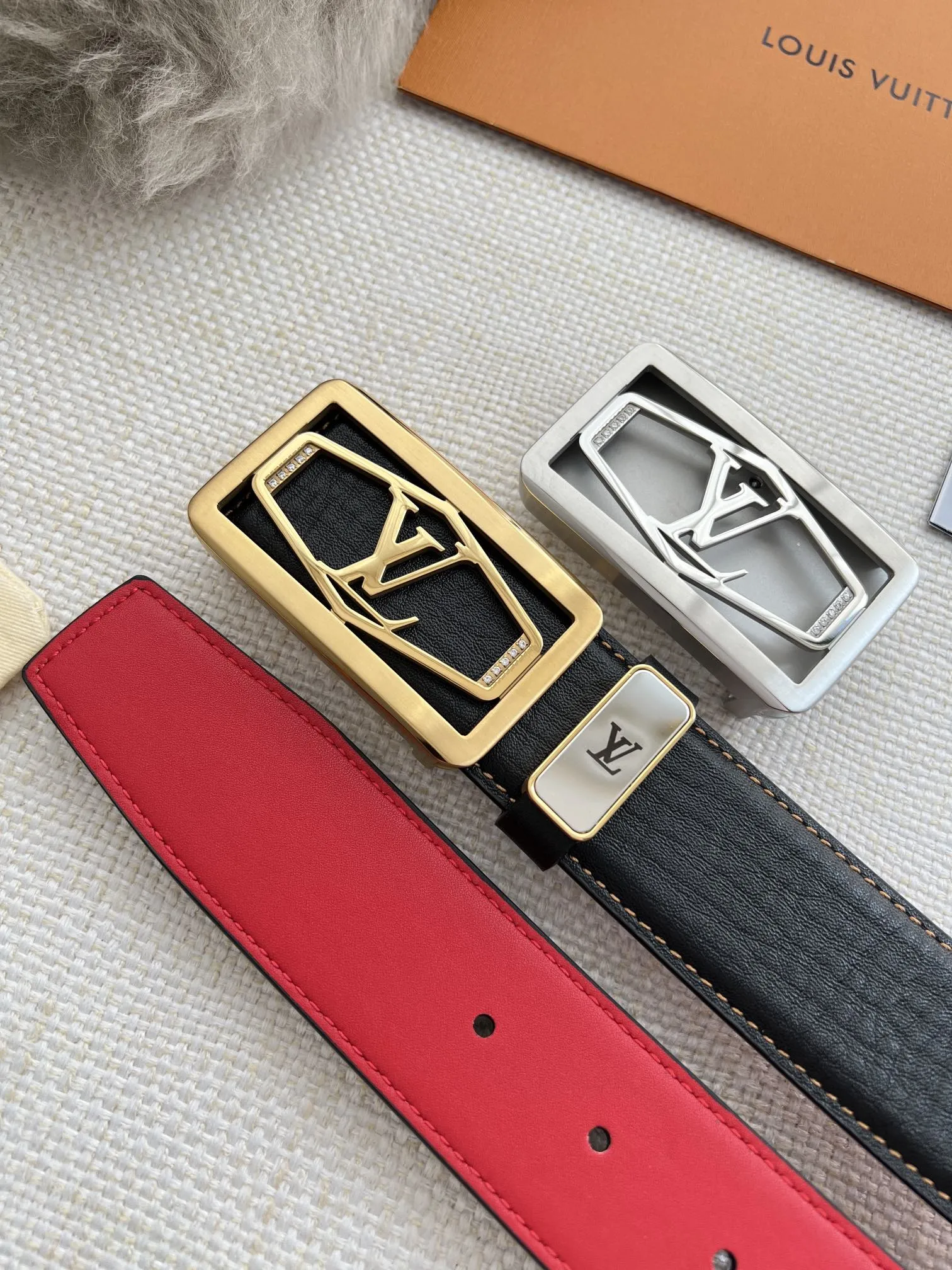 【LOUIS VUITTON】(ルイヴィトン) 3.8cm   ベルト メンズ