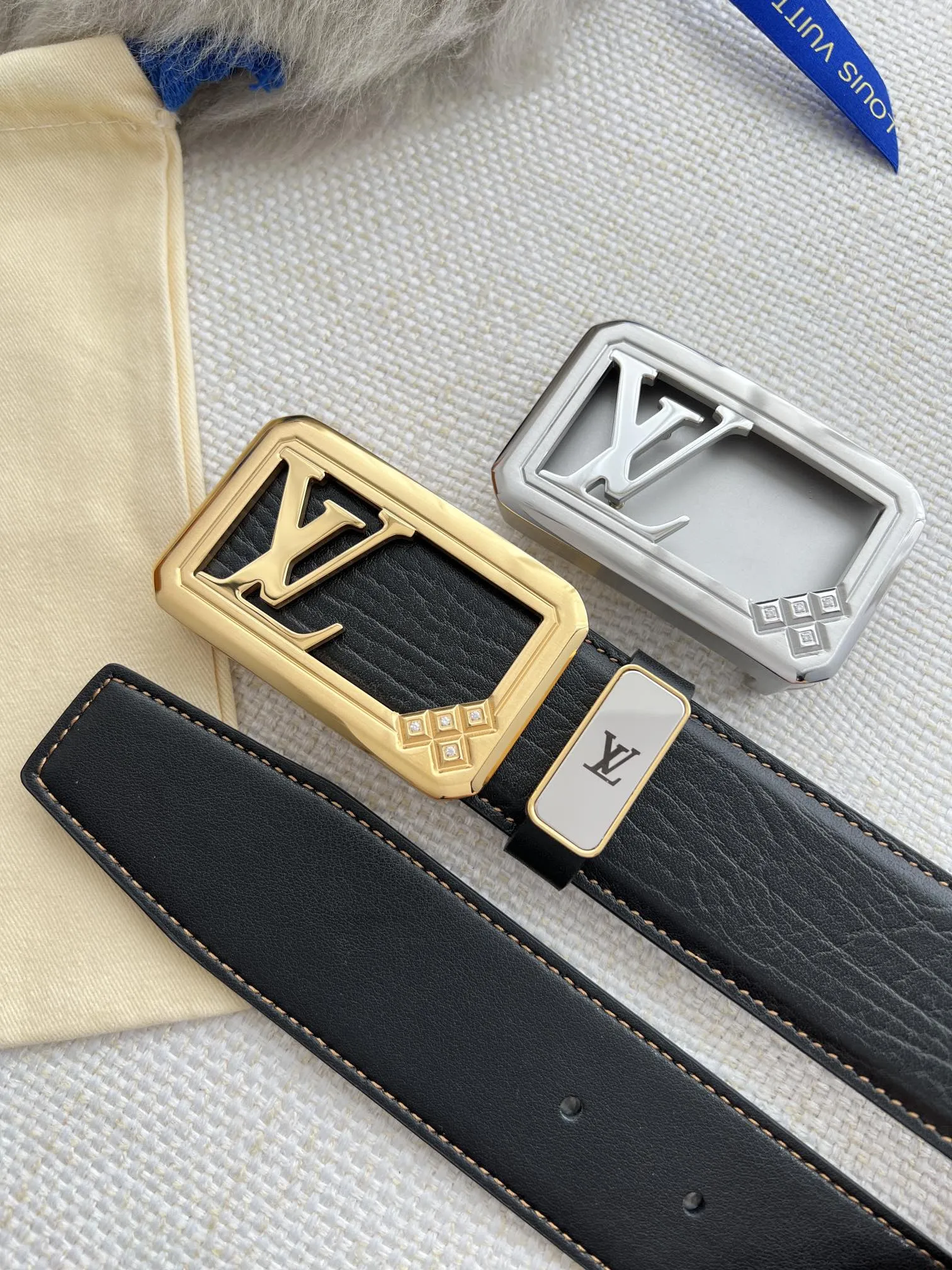 【LOUIS VUITTON】(ルイヴィトン) 3.8cm   ベルト メンズ