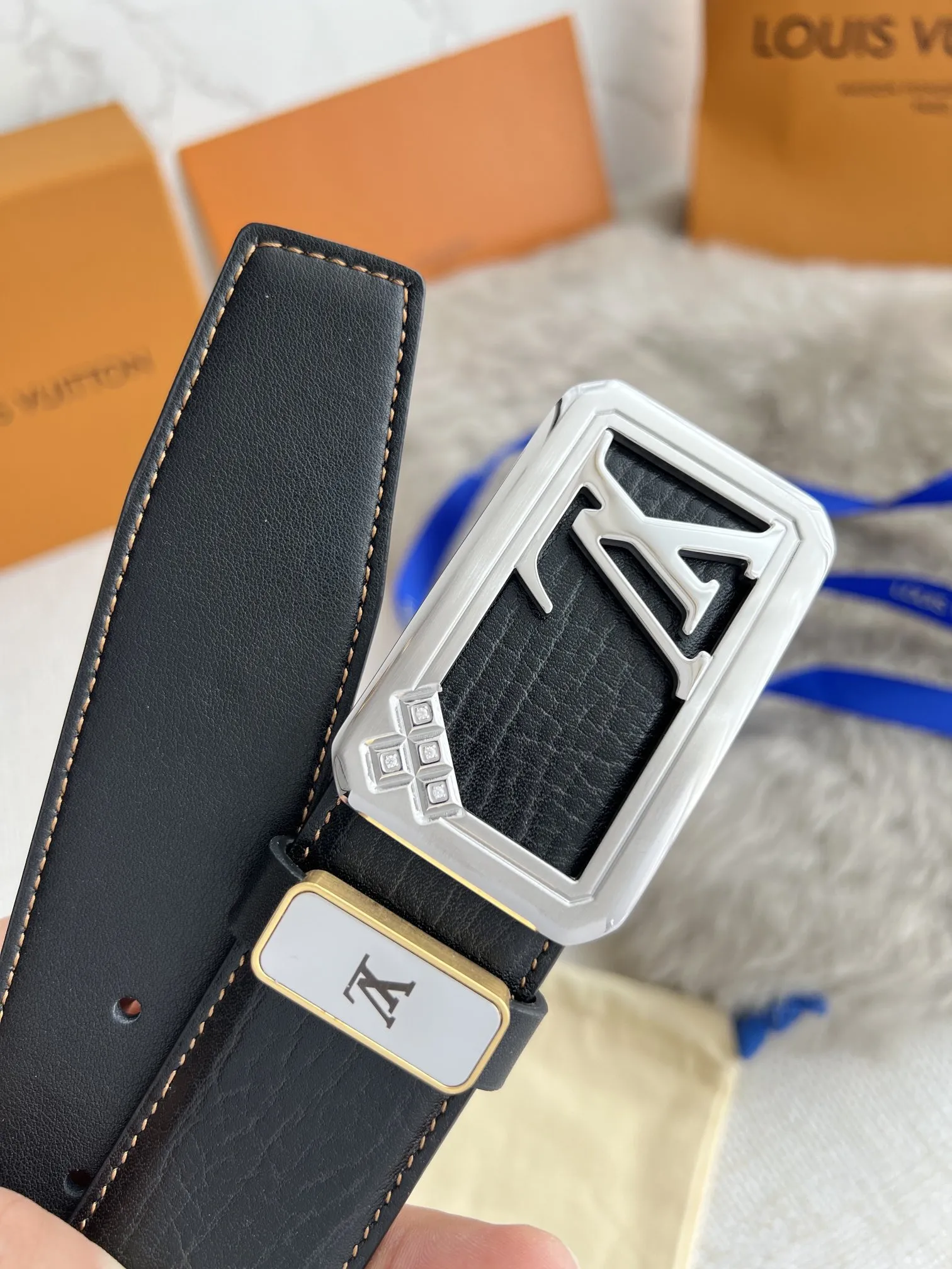 【LOUIS VUITTON】(ルイヴィトン) 3.8cm   ベルト メンズ