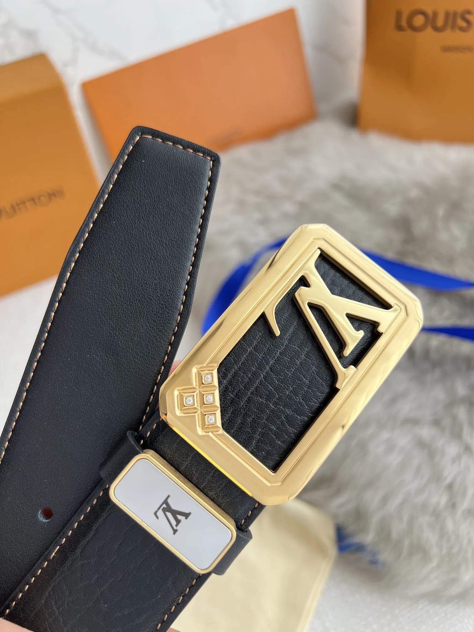 【LOUIS VUITTON】(ルイヴィトン) 3.8cm   ベルト メンズ