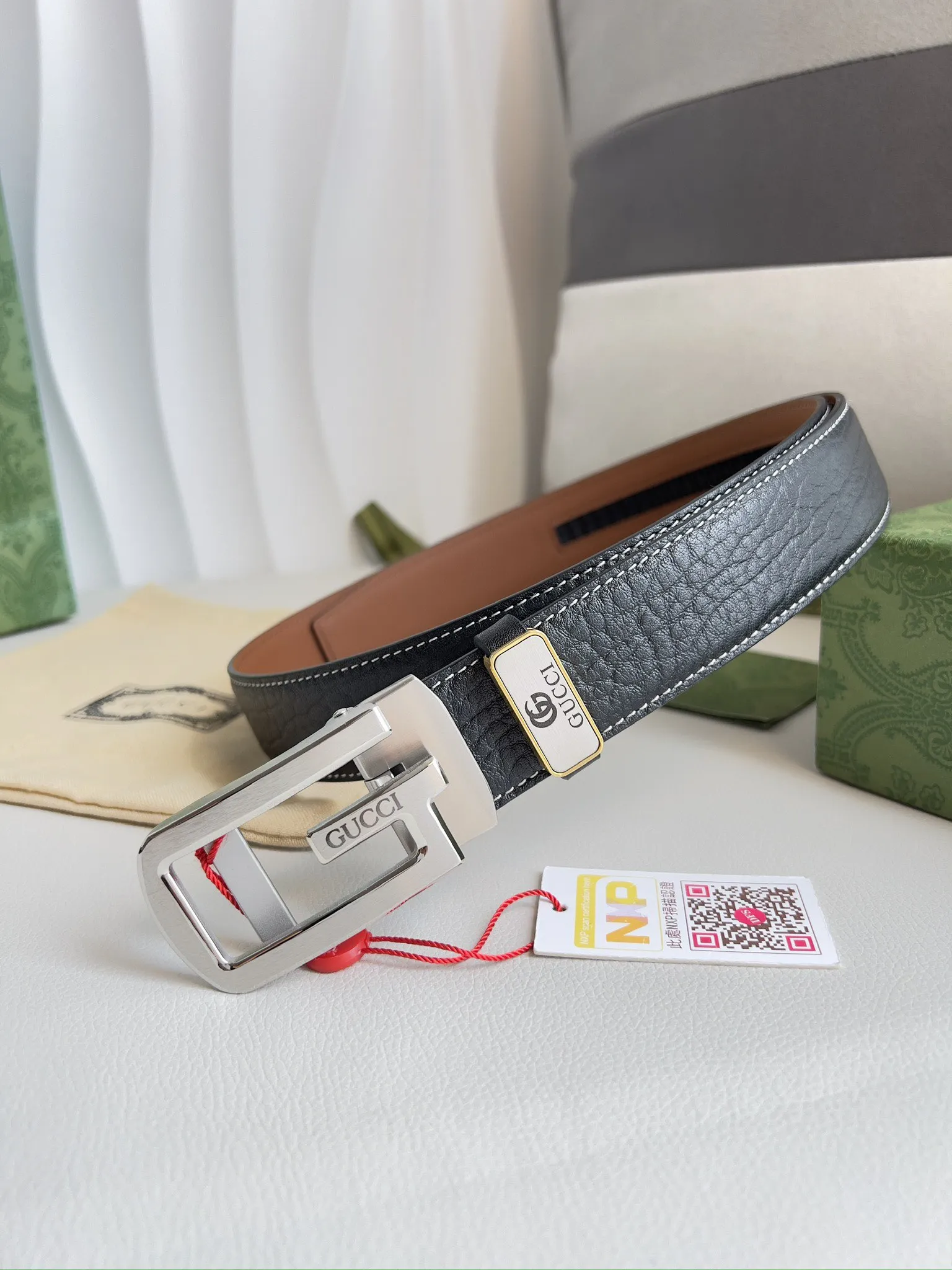 【GUCCI】(グッチ) 3.5cmベルト メンズ
