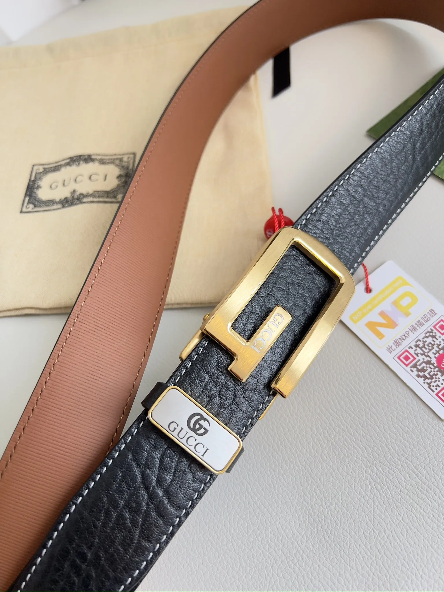 【GUCCI】(グッチ) 3.5cmベルト メンズ