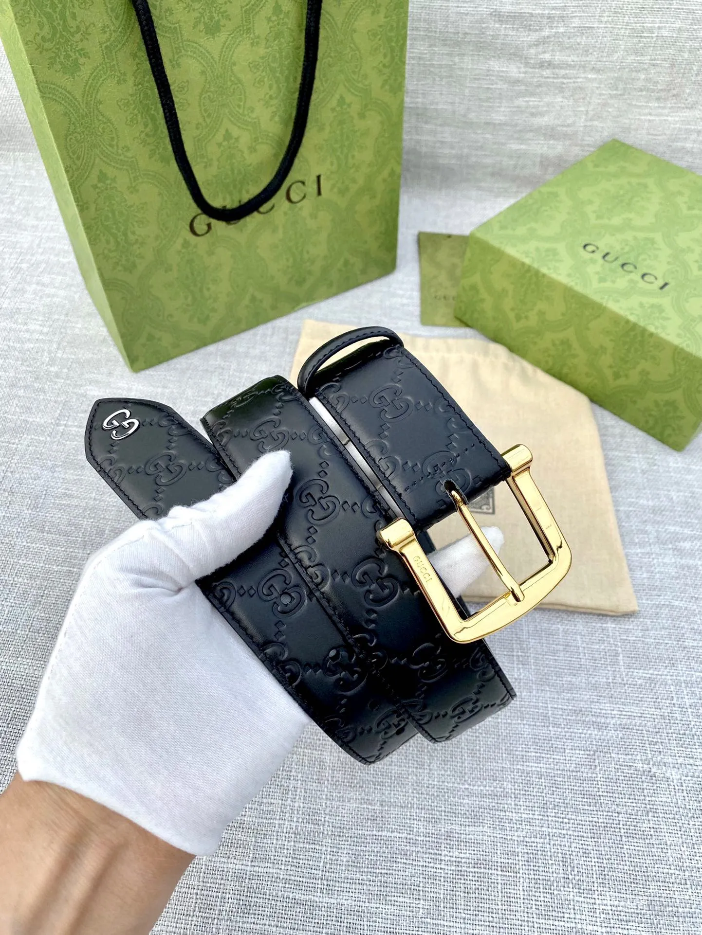【GUCCI】(クッチ) 4cmベルト メンズ