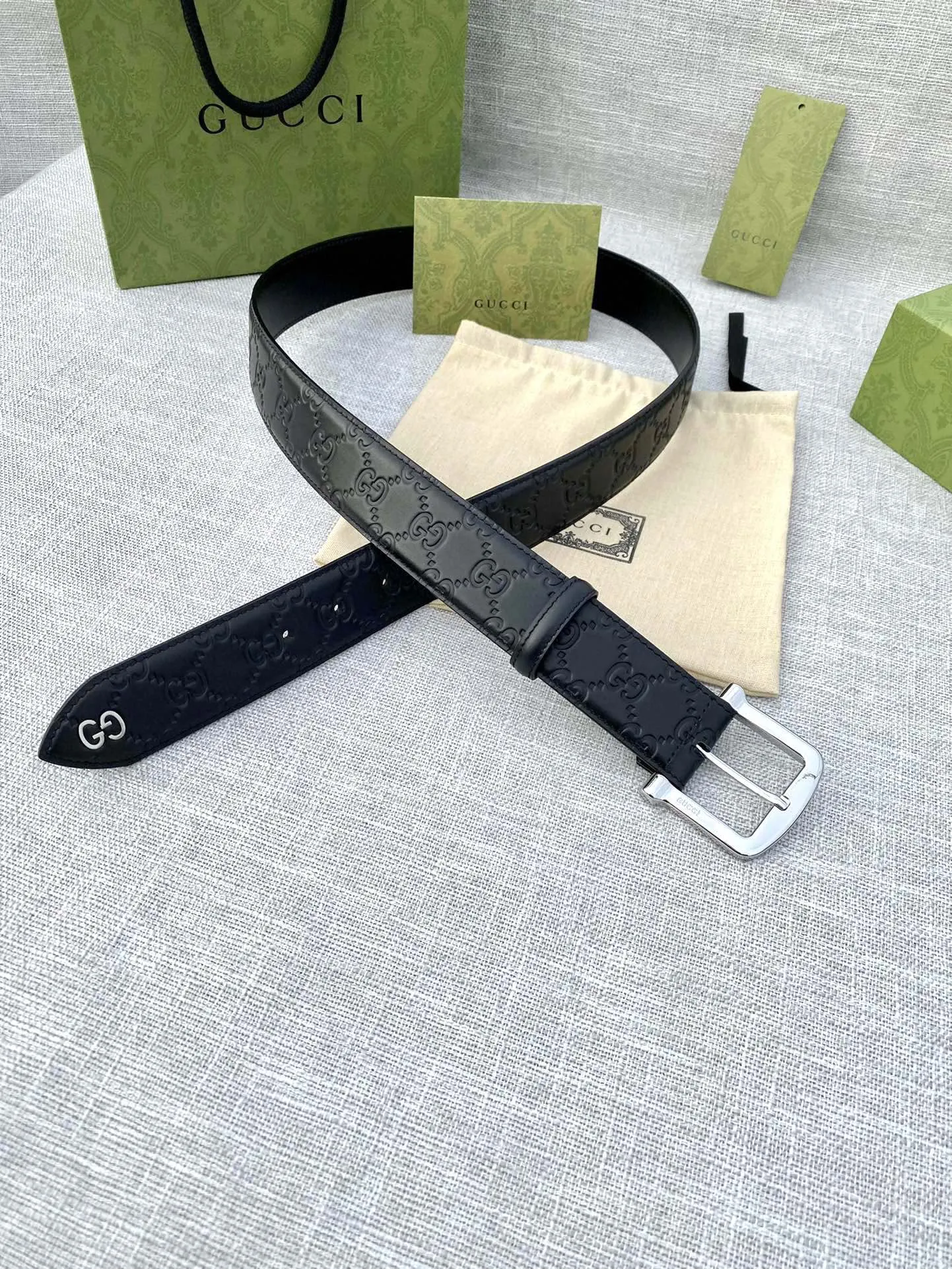 【GUCCI】(クッチ) 4cmベルト メンズ