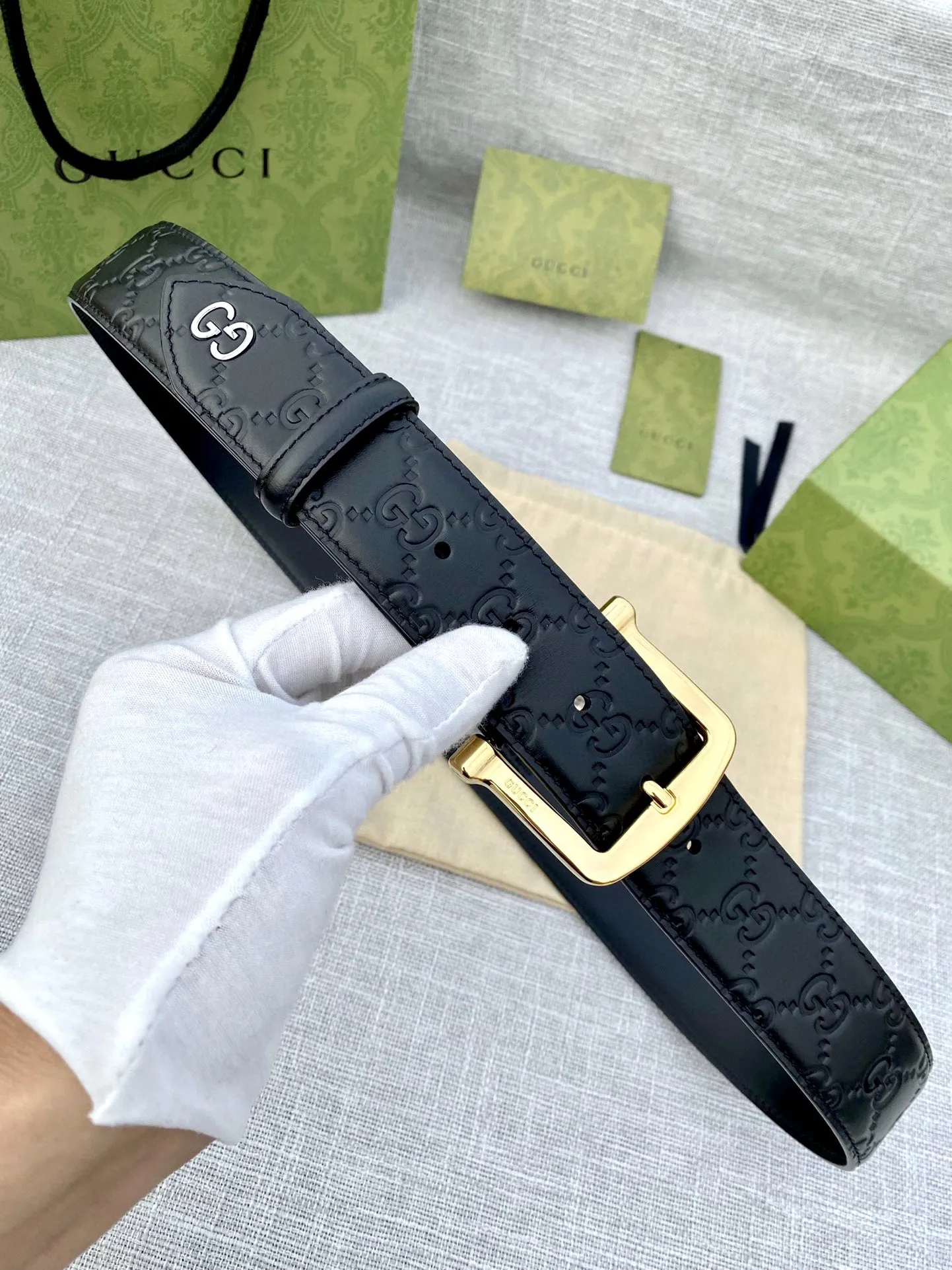 【GUCCI】(クッチ) 4cmベルト メンズ