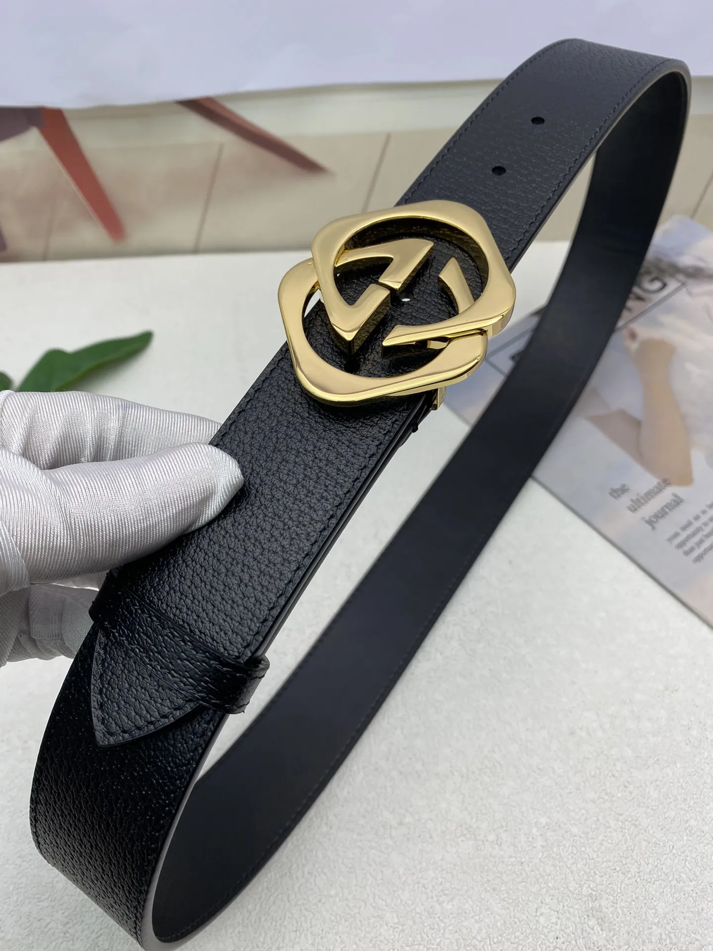 【GUCCI】(クッチ) 3.8cm   ベルト メンズ