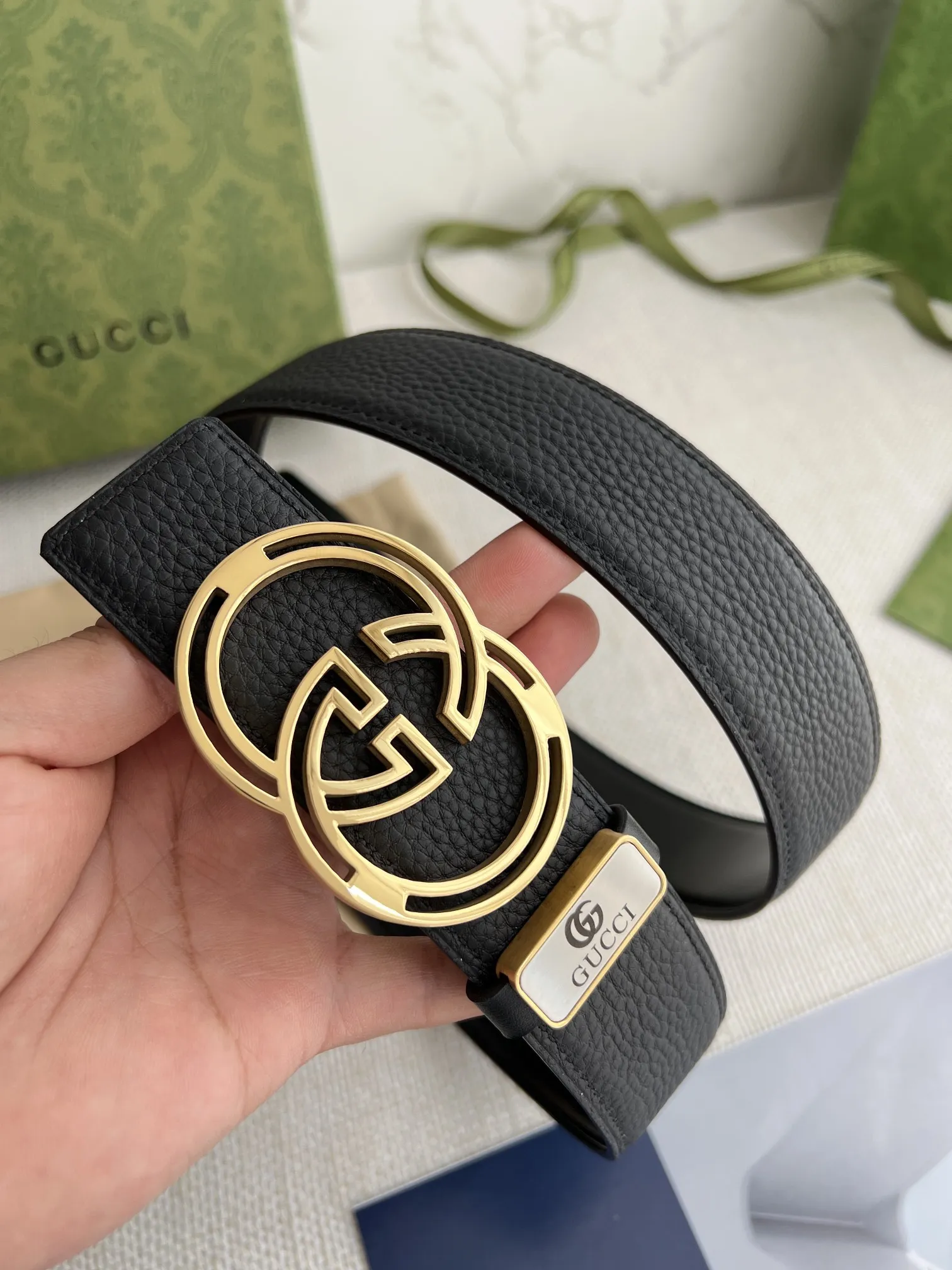 【GUCCI】(クッチ) 3.8cm   ベルト メンズ