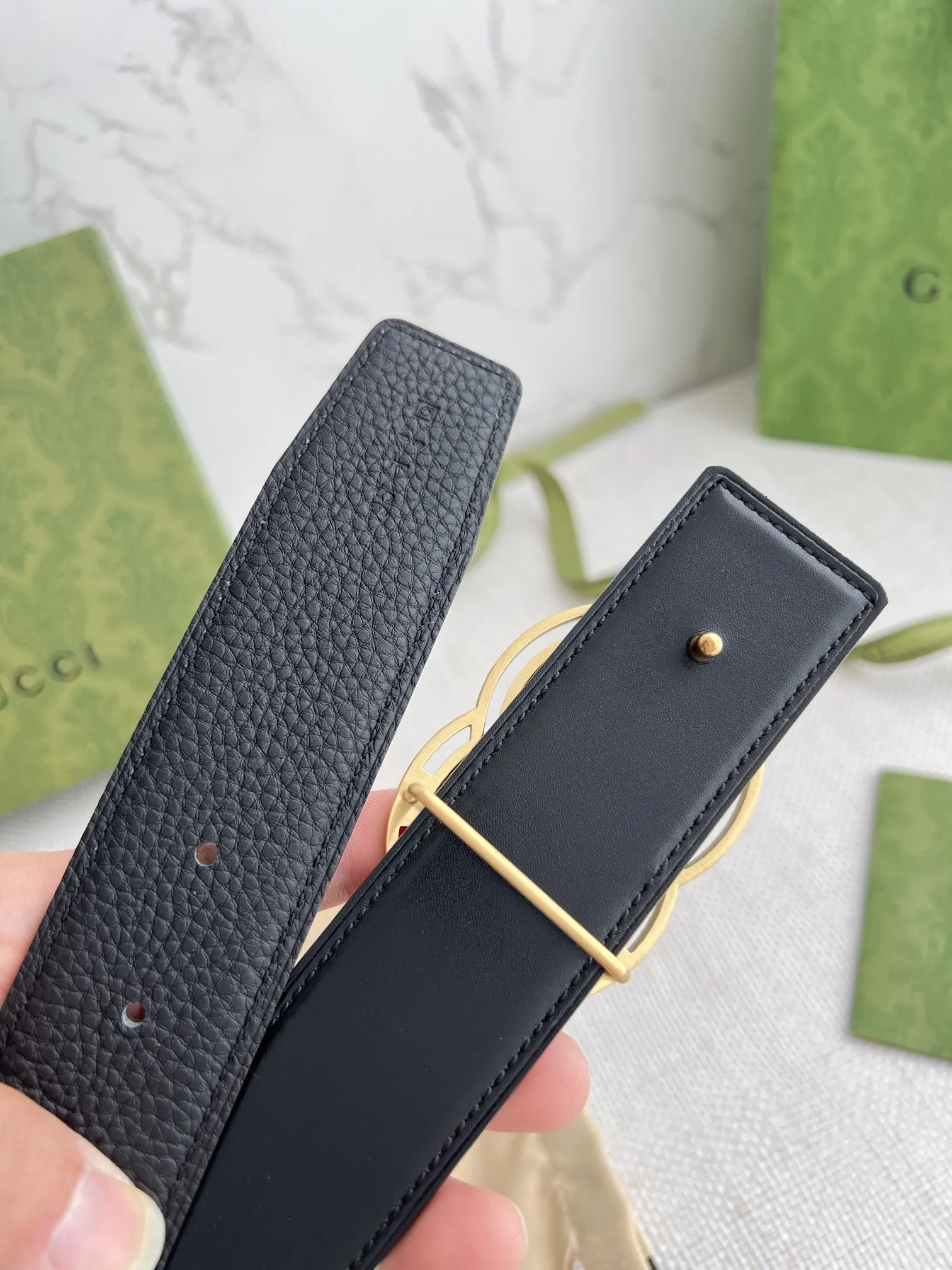 【GUCCI】(クッチ) 3.8cm   ベルト メンズ