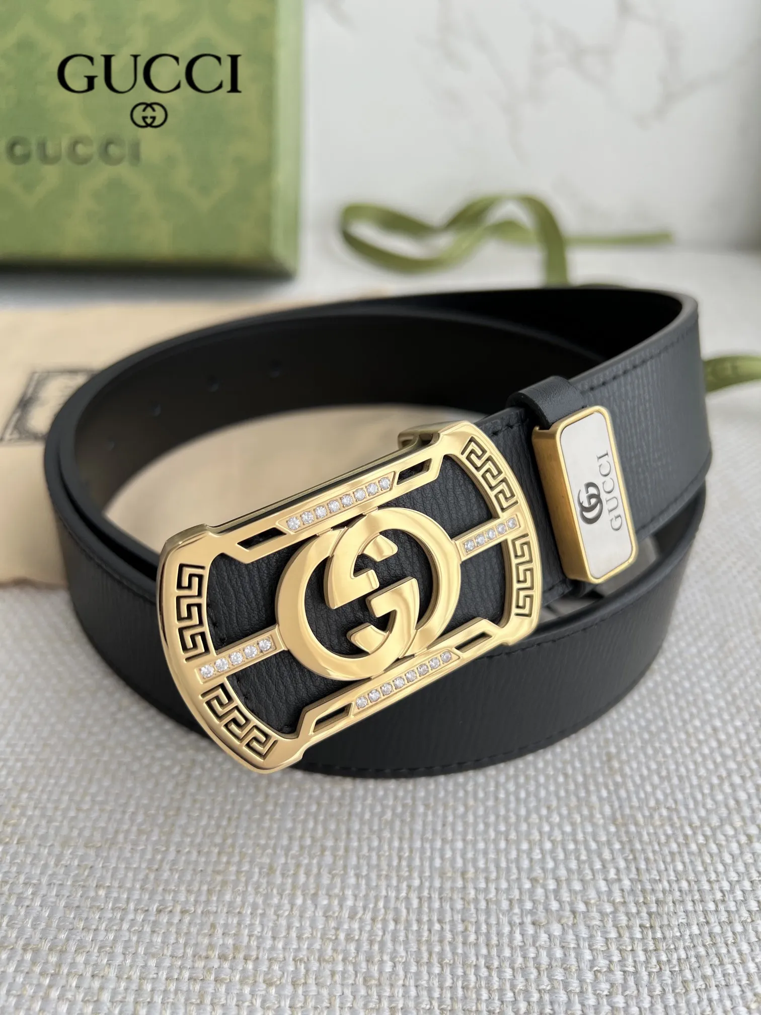 【GUCCI】(クッチ) 3.8cm   ベルト メンズ