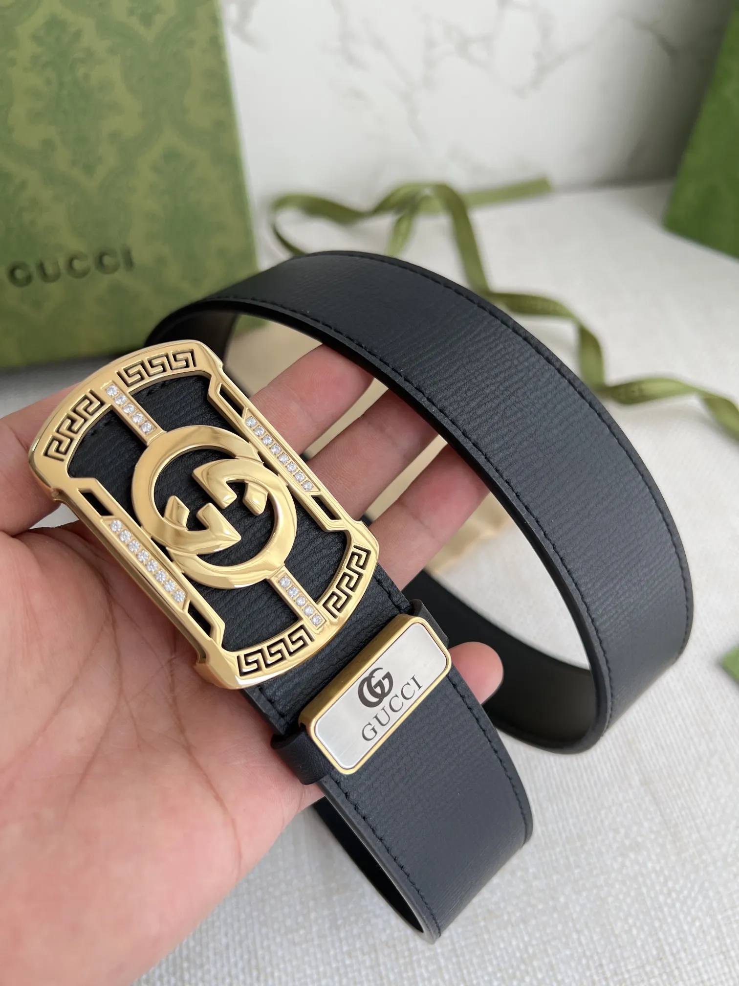 【GUCCI】(クッチ) 3.8cm   ベルト メンズ