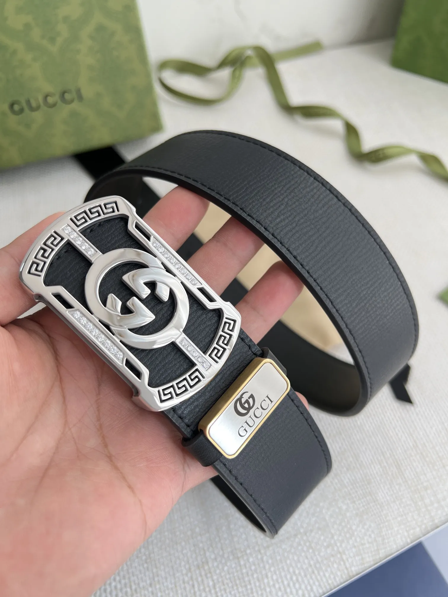 【GUCCI】(クッチ) 3.8cm   ベルト メンズ