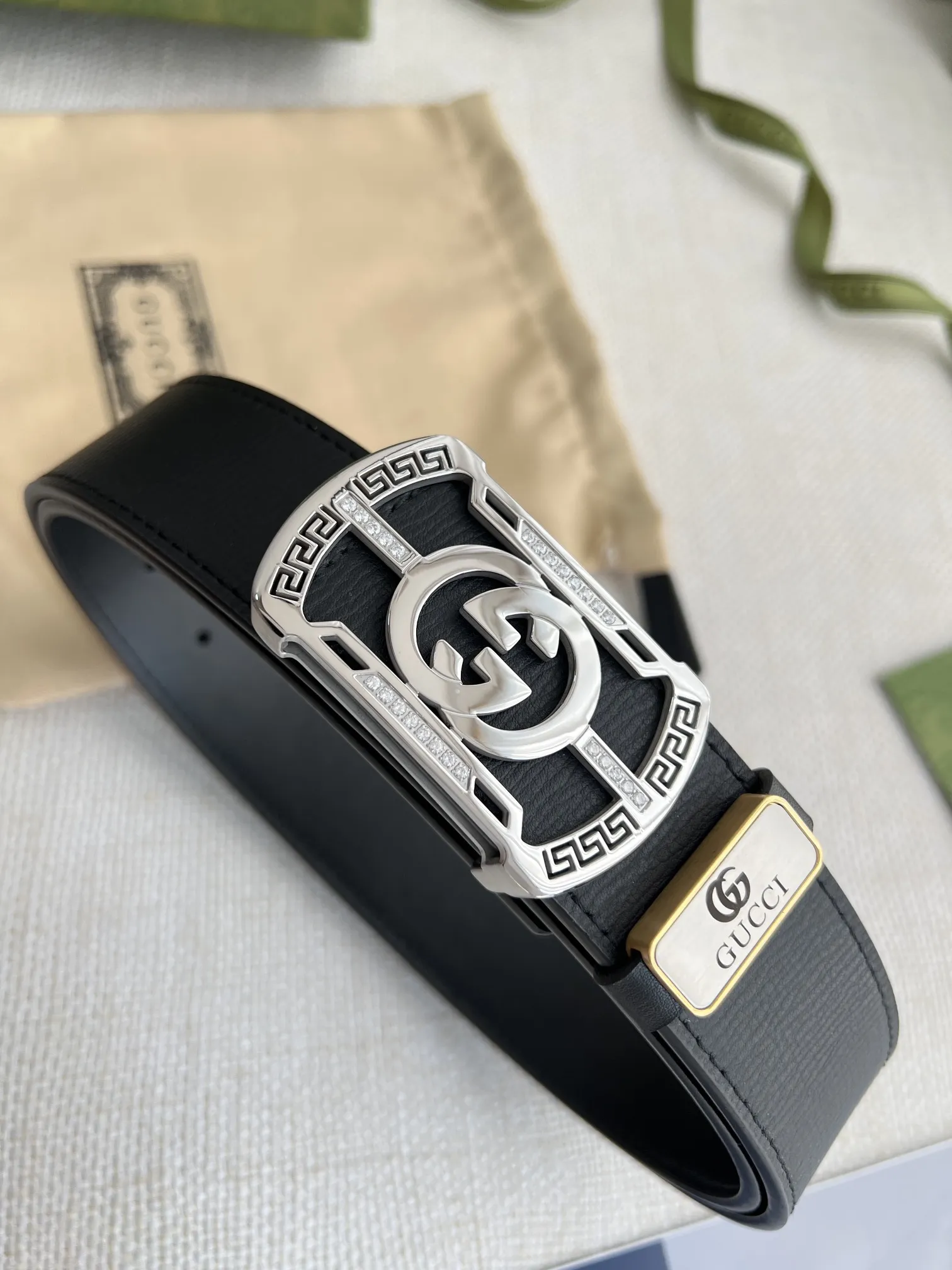 【GUCCI】(クッチ) 3.8cm   ベルト メンズ