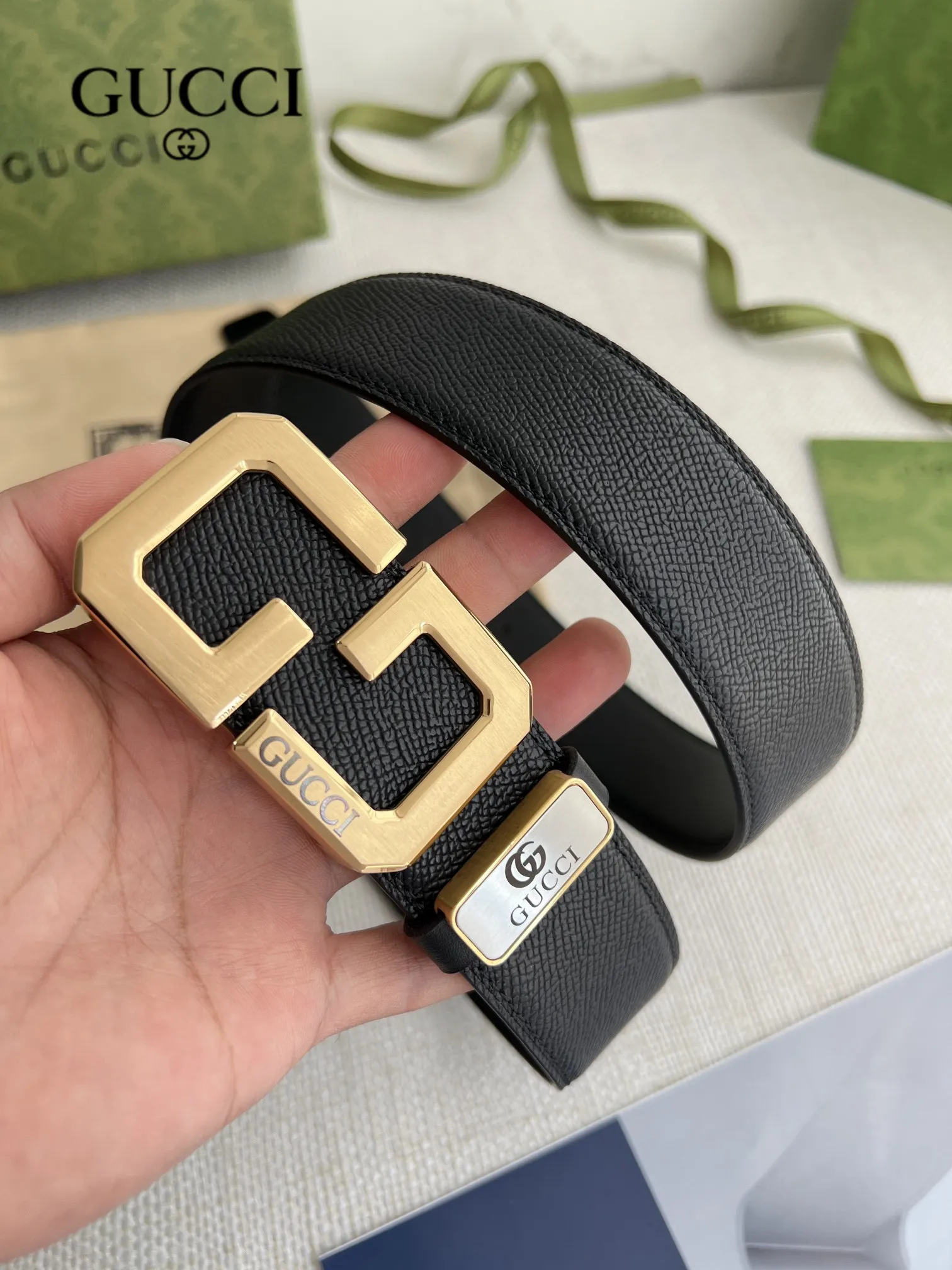【GUCCI】(クッチ) 3.8cm   ベルト メンズ