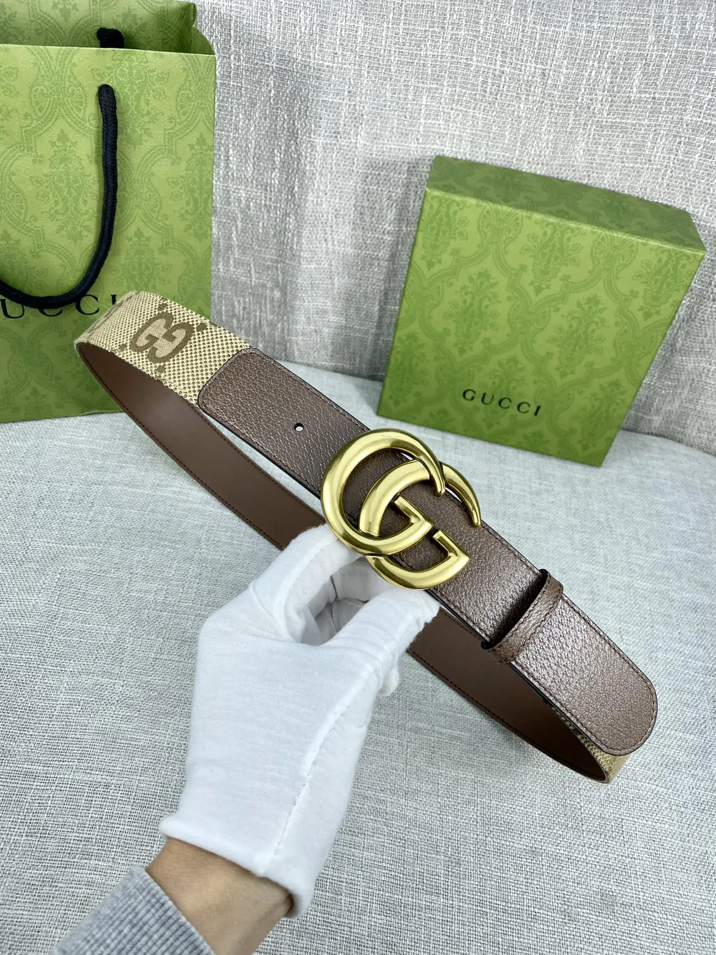 【GUCCI】(クッチ) 4.0cm   ベルト メンズ