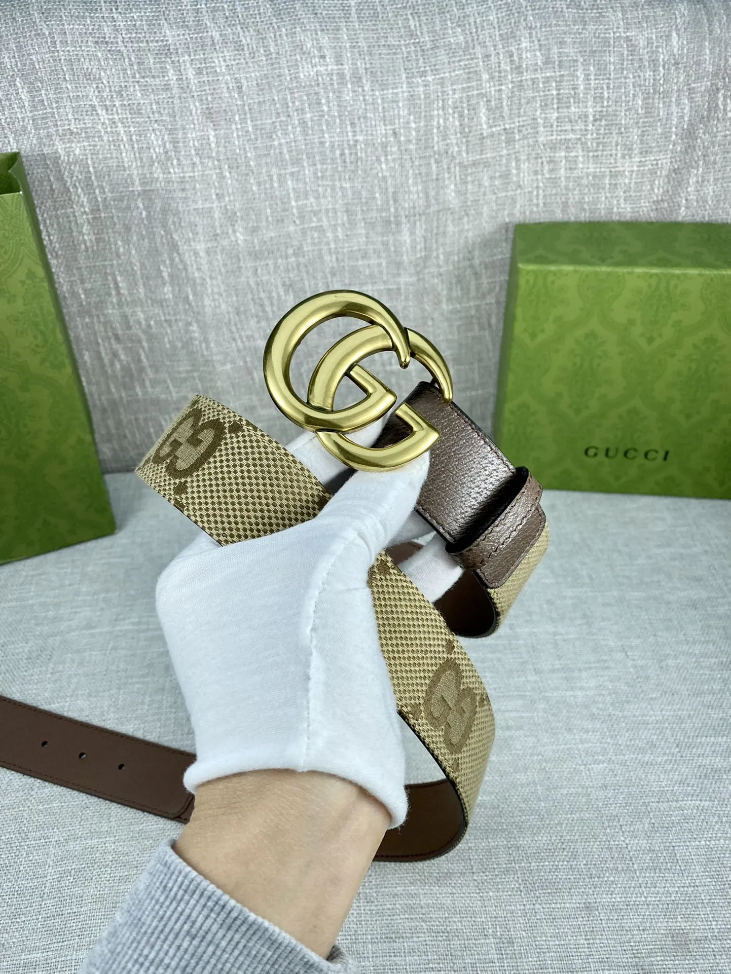 【GUCCI】(クッチ) 4.0cm   ベルト メンズ