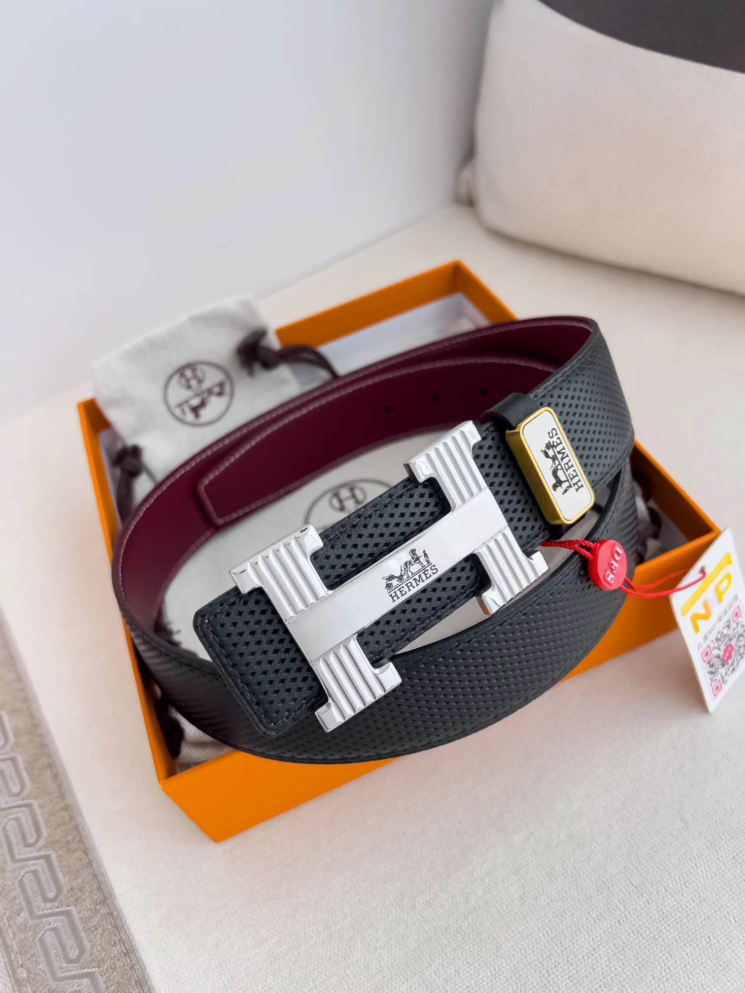 【Hermès】(エルメス) 3.8cmベルト メンズ 240903