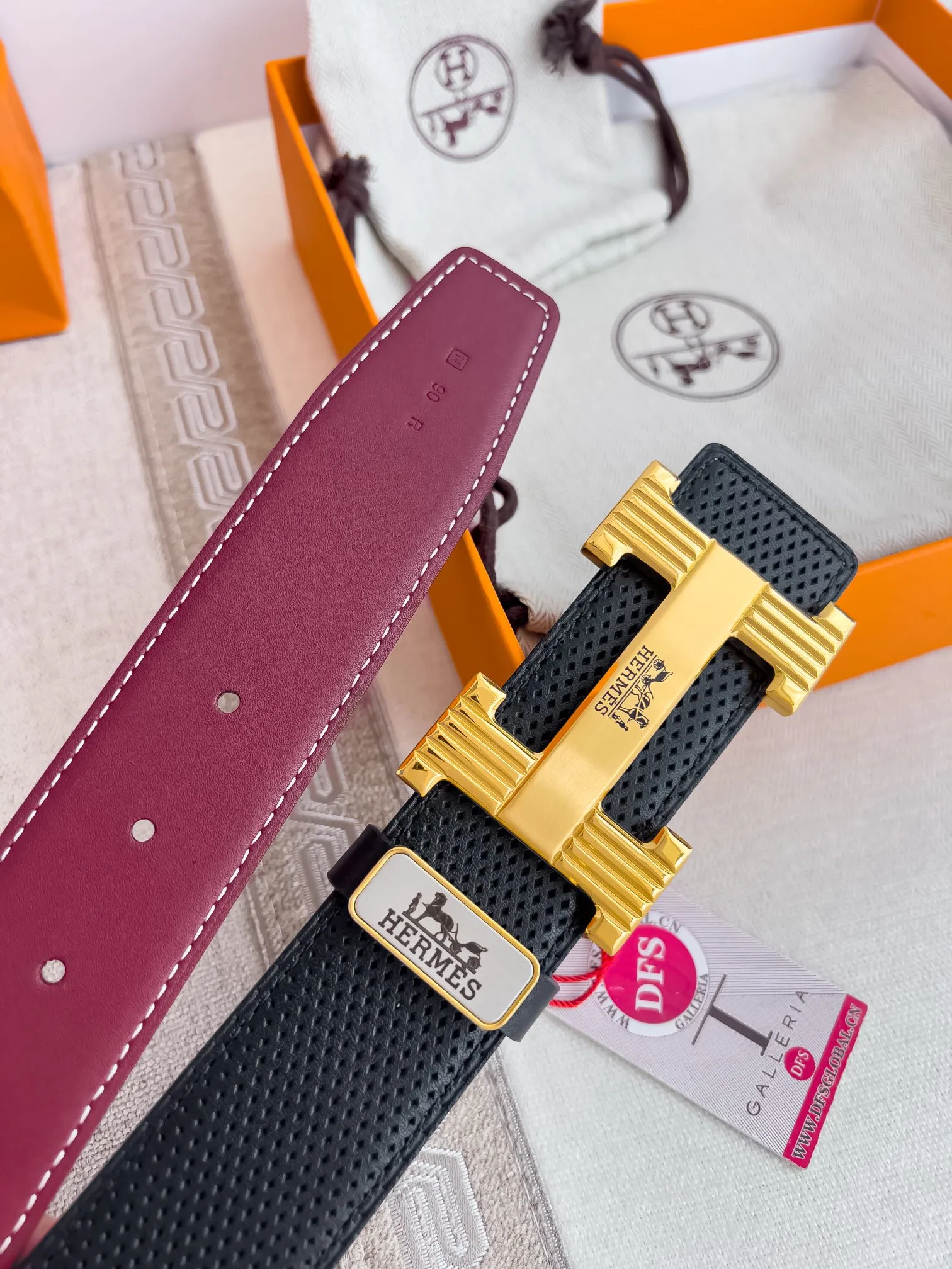 【Hermès】(エルメス) 3.8cmベルト メンズ 240903