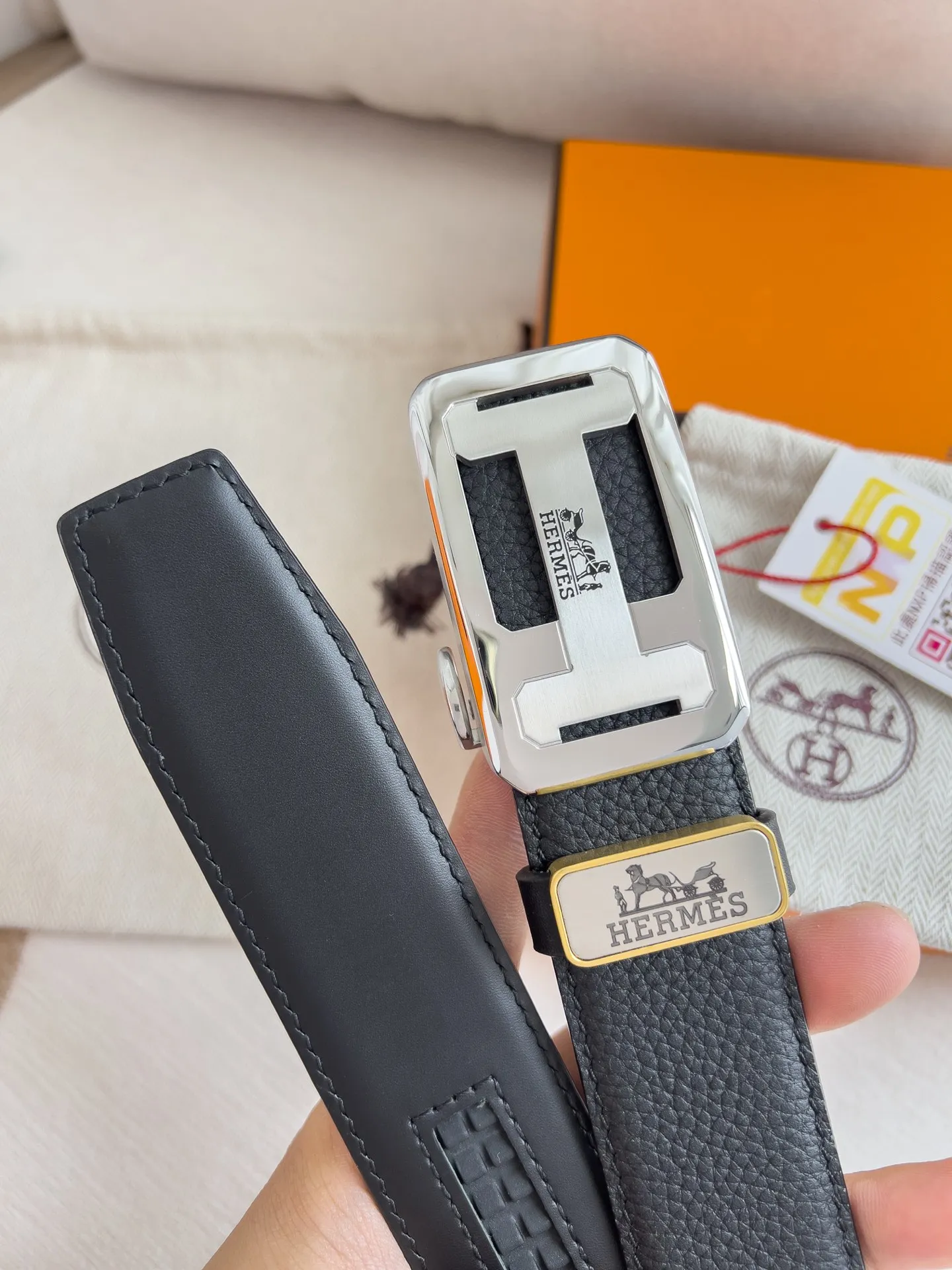 【Hermès】(エルメス) 3.5cmベルト メンズ 24706