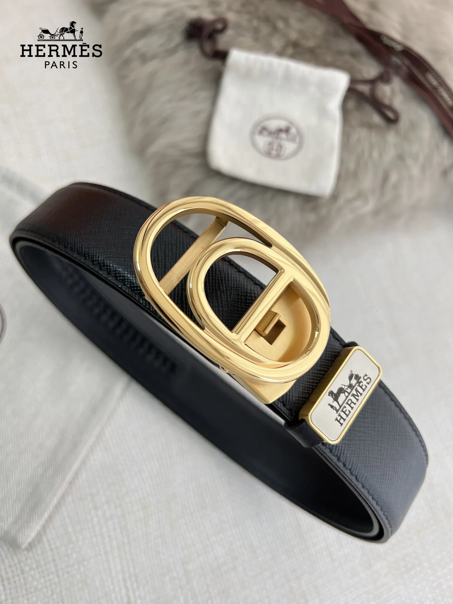 【Hermès】(エルメス) 3.5cmベルト メンズ 24706