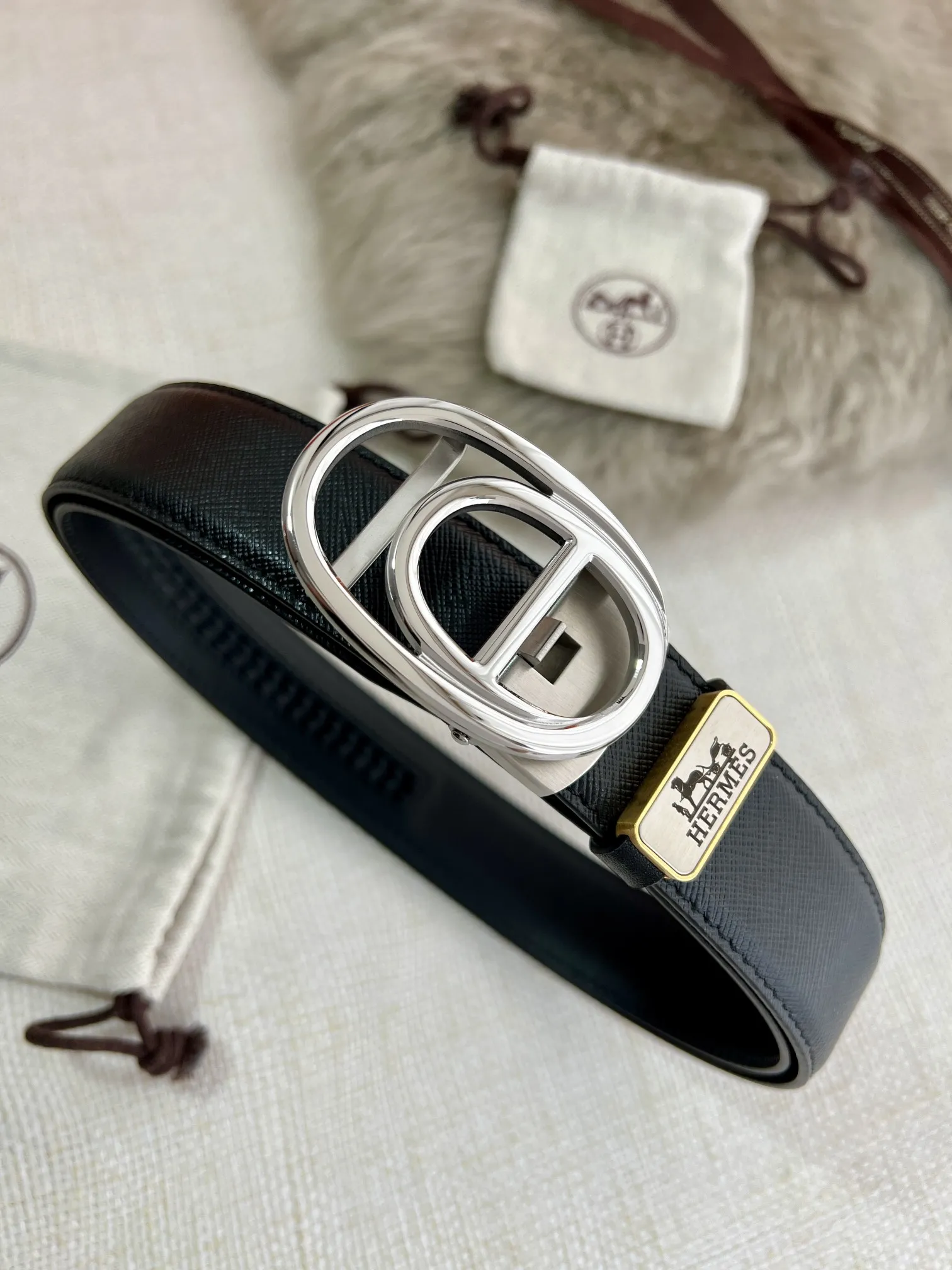 【Hermès】(エルメス) 3.5cmベルト メンズ 24706