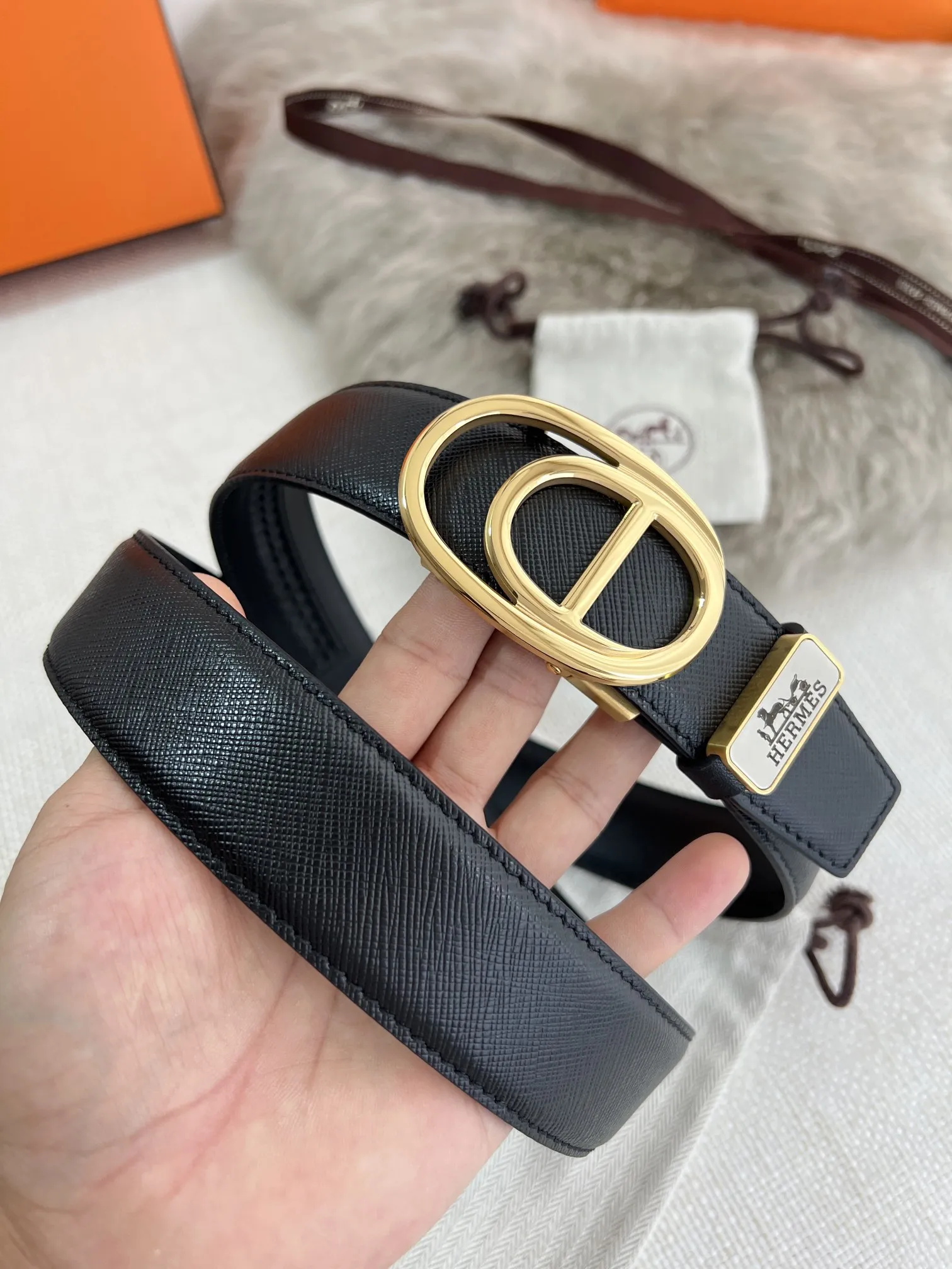 【Hermès】(エルメス) 3.5cmベルト メンズ 24706