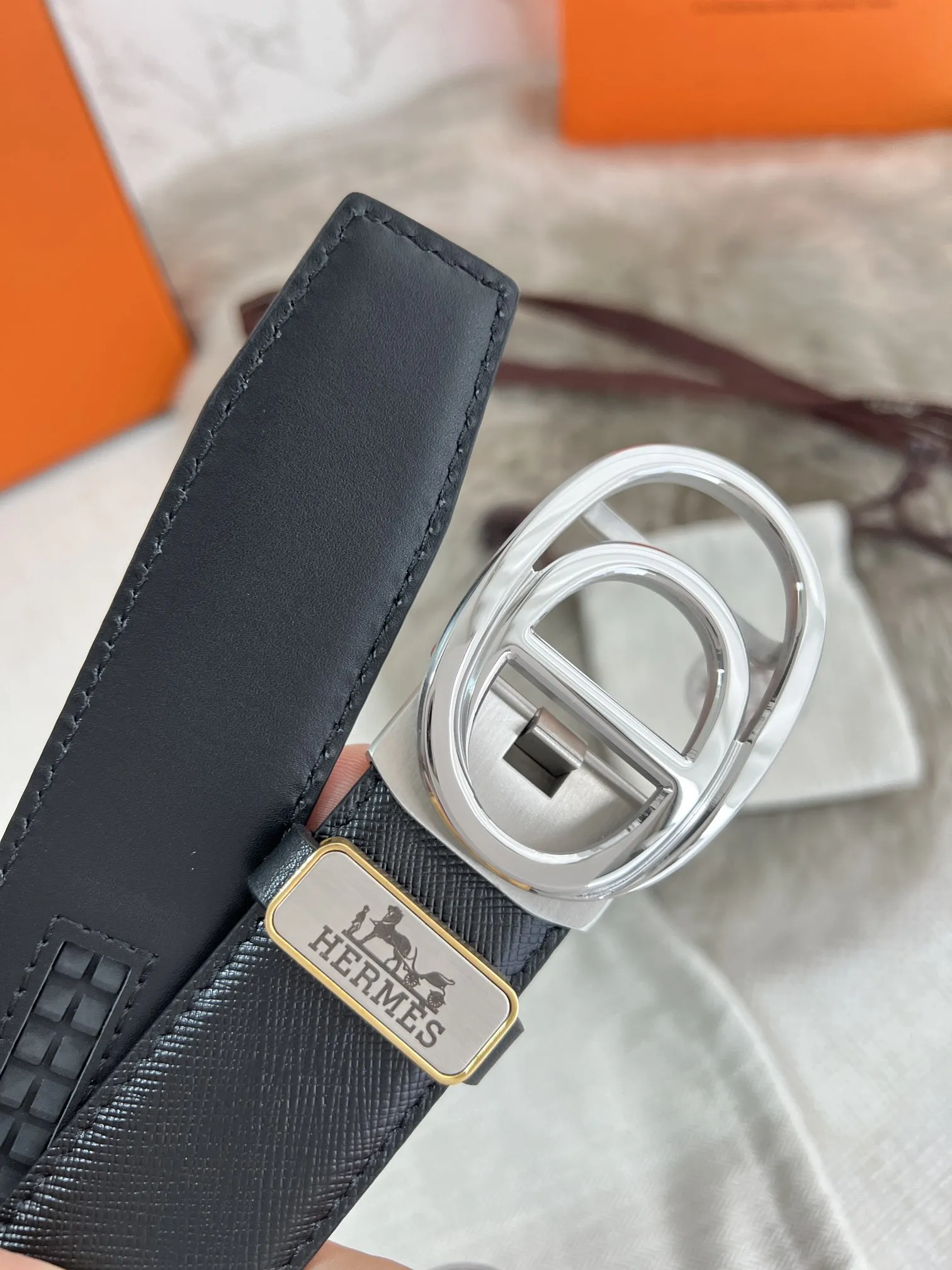 【Hermès】(エルメス) 3.5cmベルト メンズ 24706