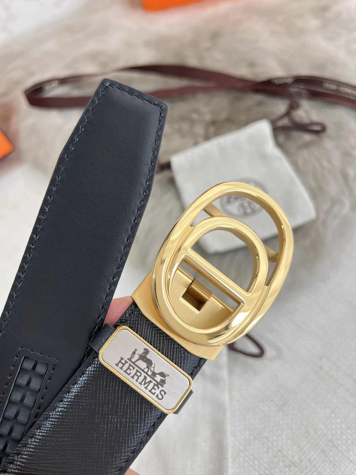 【Hermès】(エルメス) 3.5cmベルト メンズ 24706