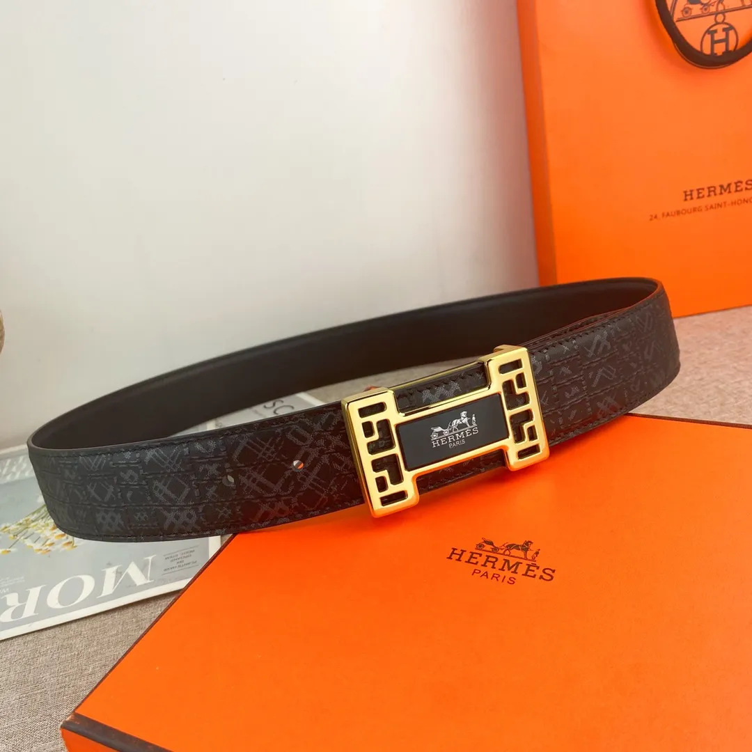 【Hermès】(エルメス) 3.8cmベルト メンズ