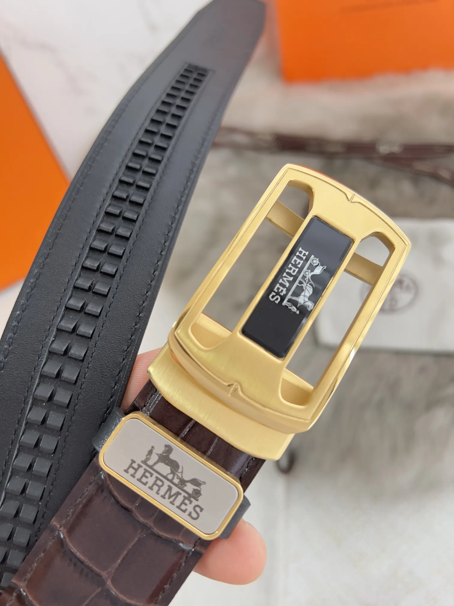 【HERMES】(エルメス) 3.5cm   ベルト メンズ