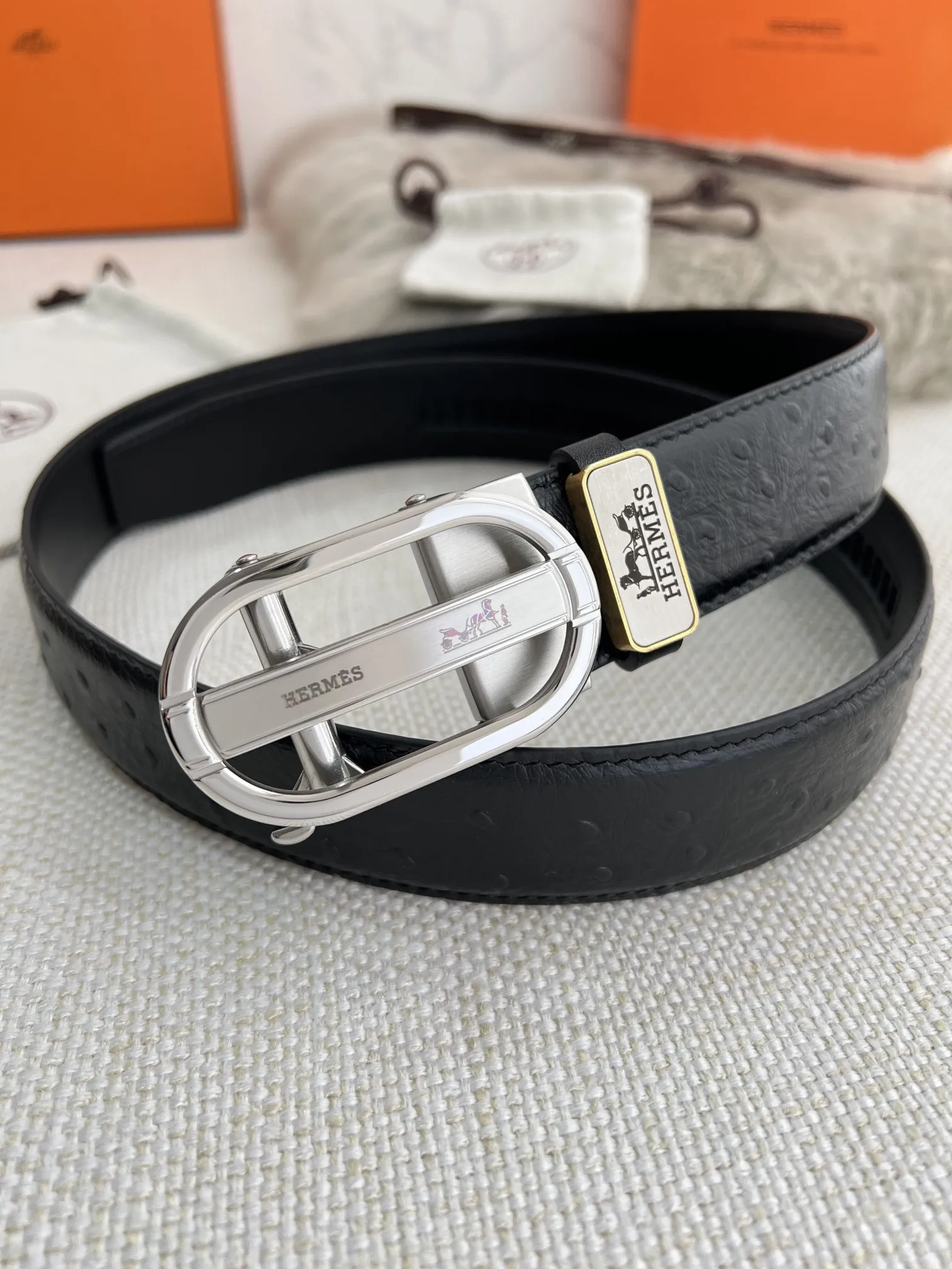 【HERMES】(エルメス) 3.5cm   ベルト メンズ