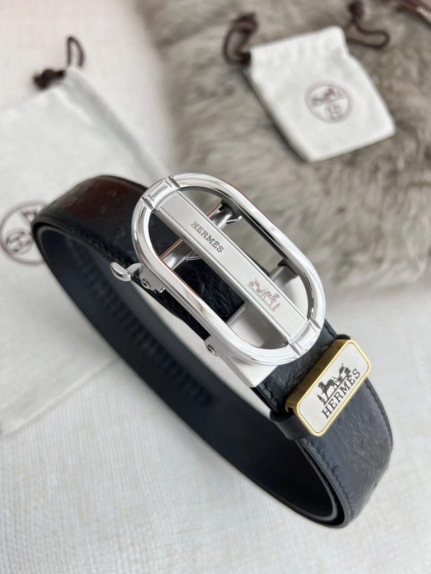 【HERMES】(エルメス) 3.5cm   ベルト メンズ
