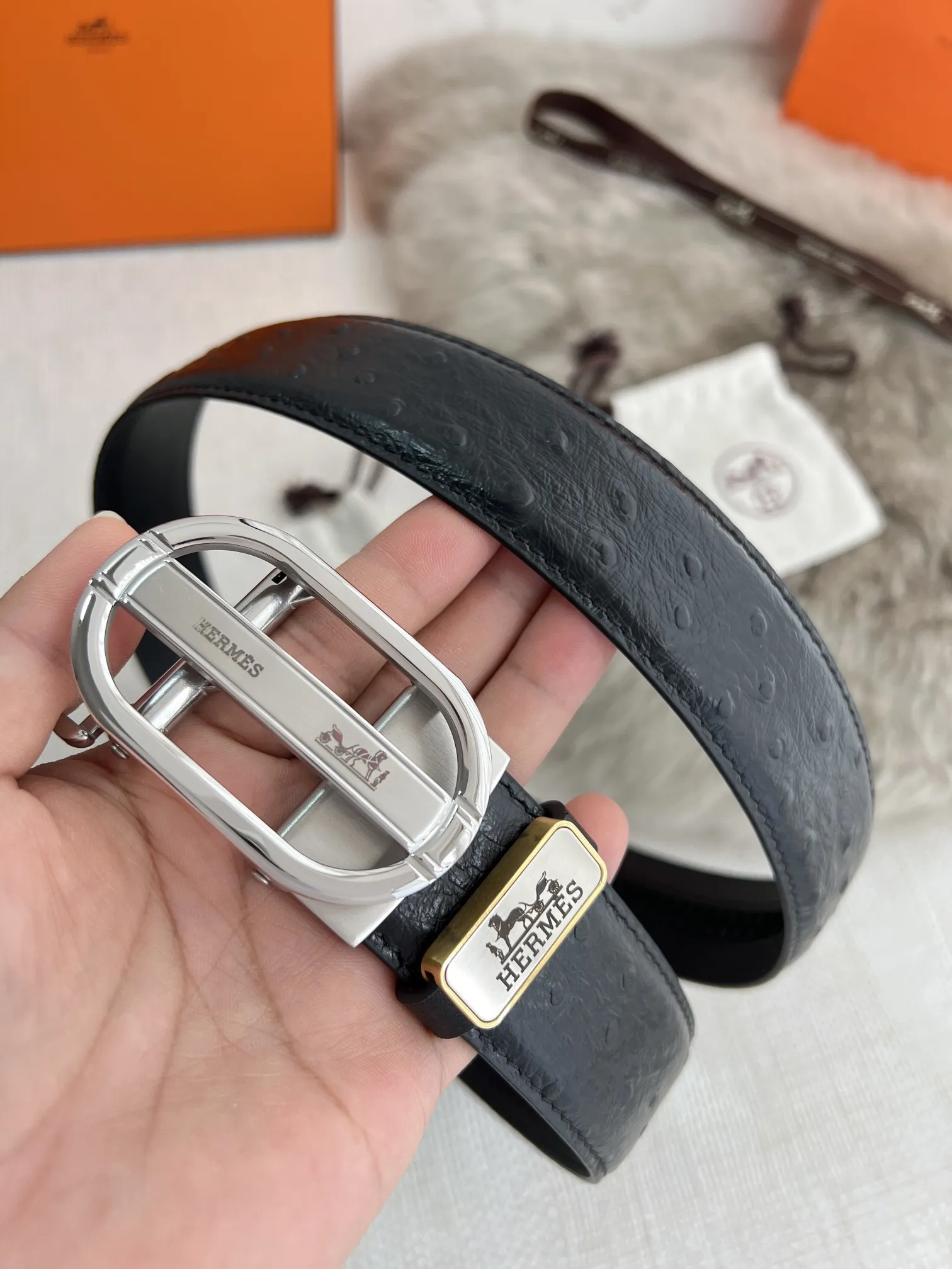 【HERMES】(エルメス) 3.5cm   ベルト メンズ
