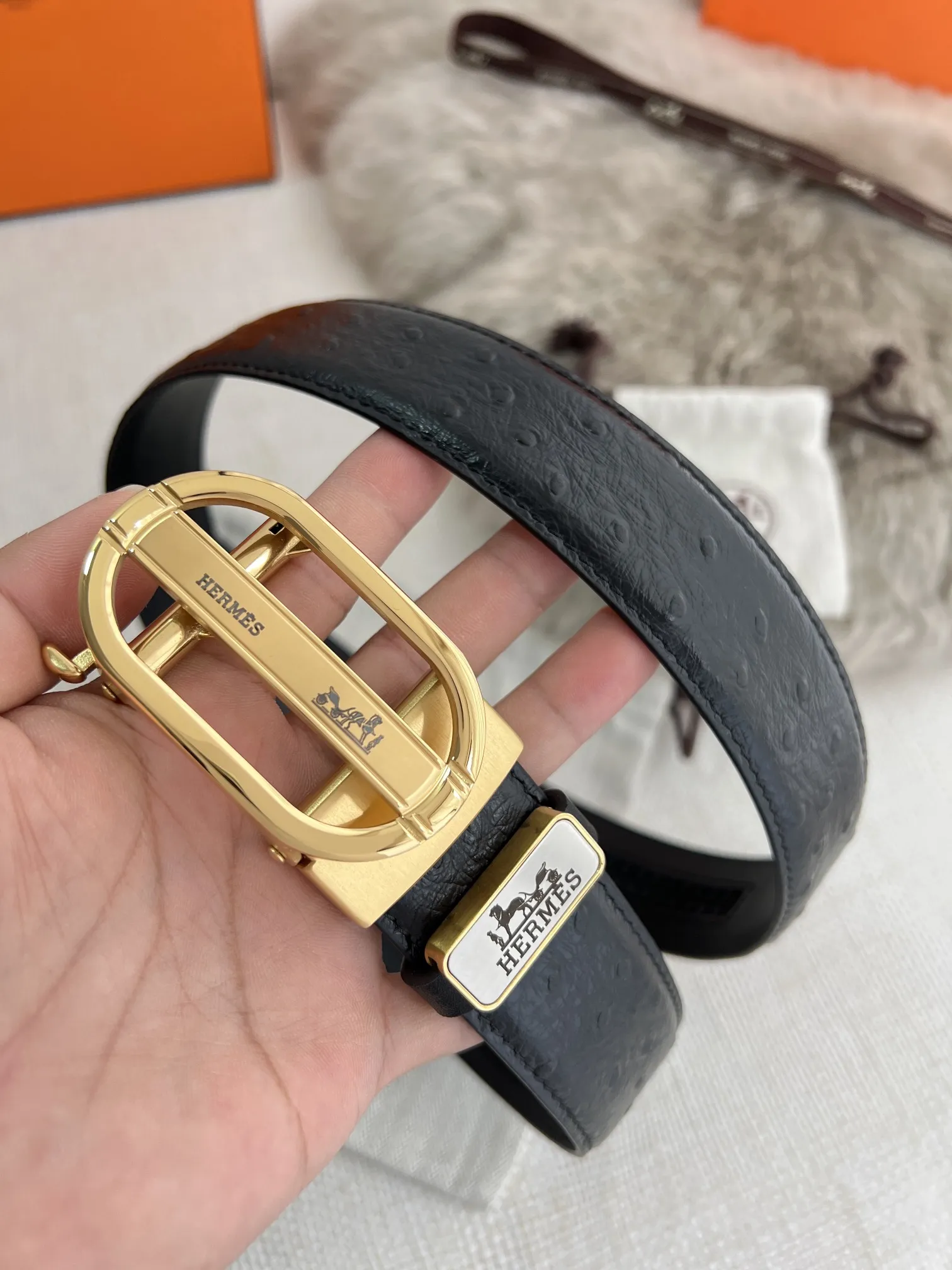 【HERMES】(エルメス) 3.5cm   ベルト メンズ