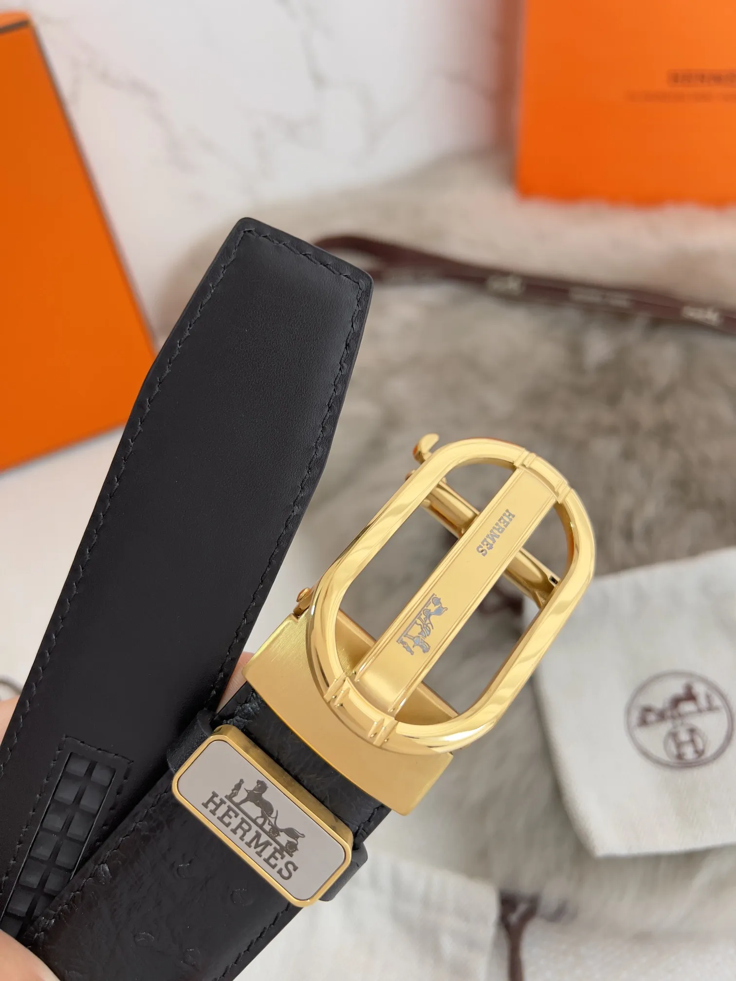 【HERMES】(エルメス) 3.5cm   ベルト メンズ