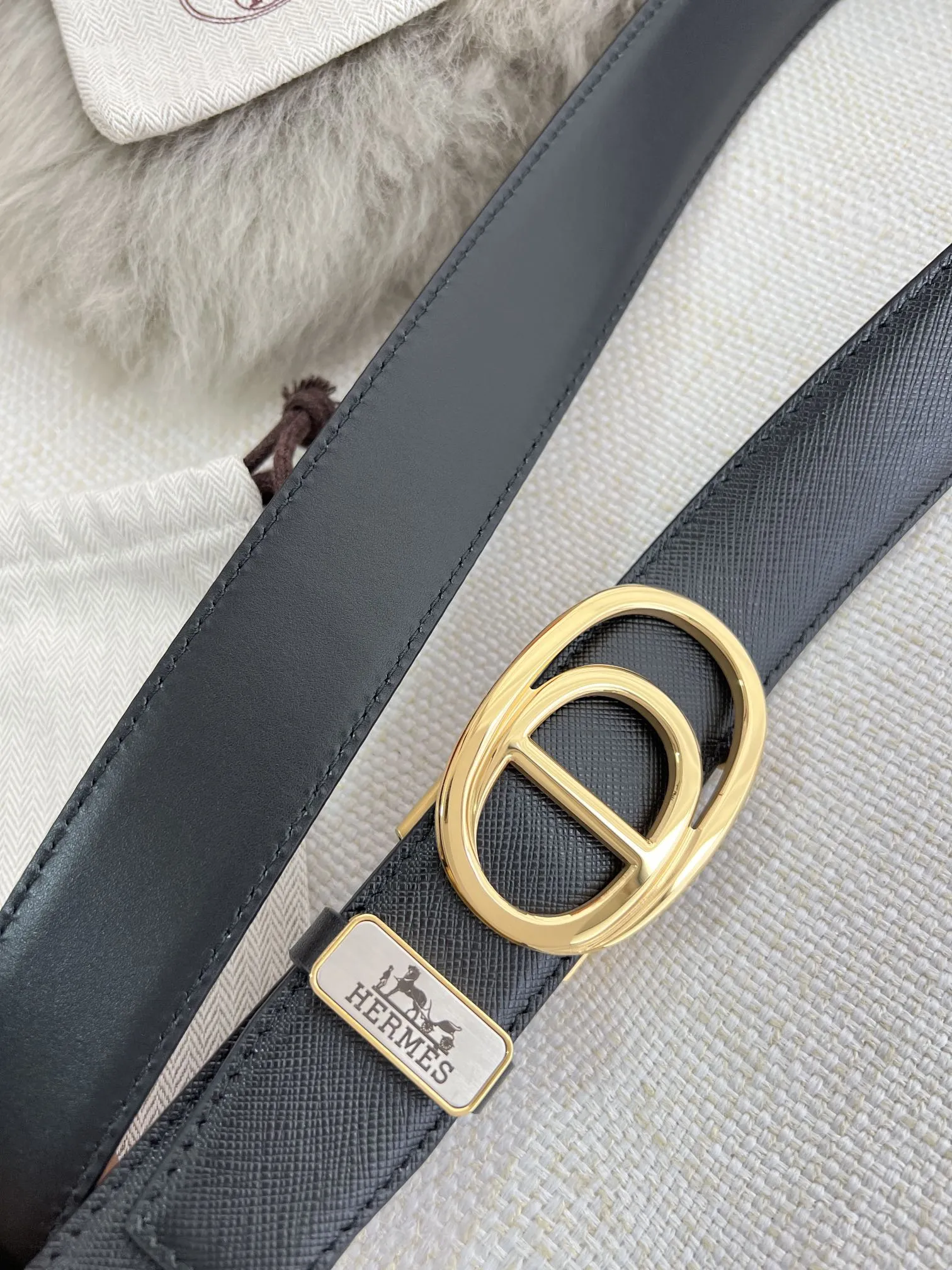 【HERMES】(エルメス) 3.8cm   ベルト メンズ