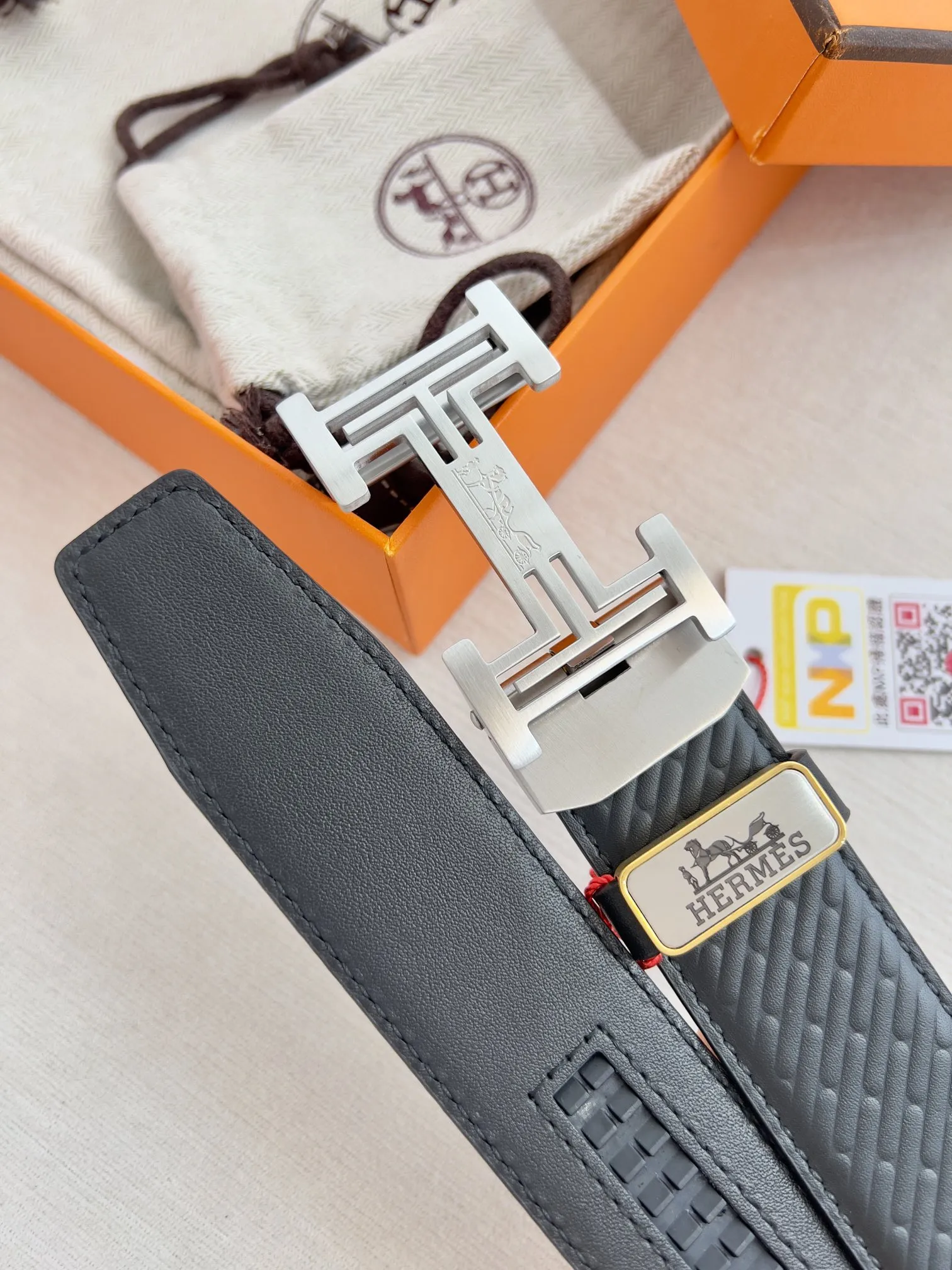 【Hermès】(エルメス) 3.5cmベルト メンズ